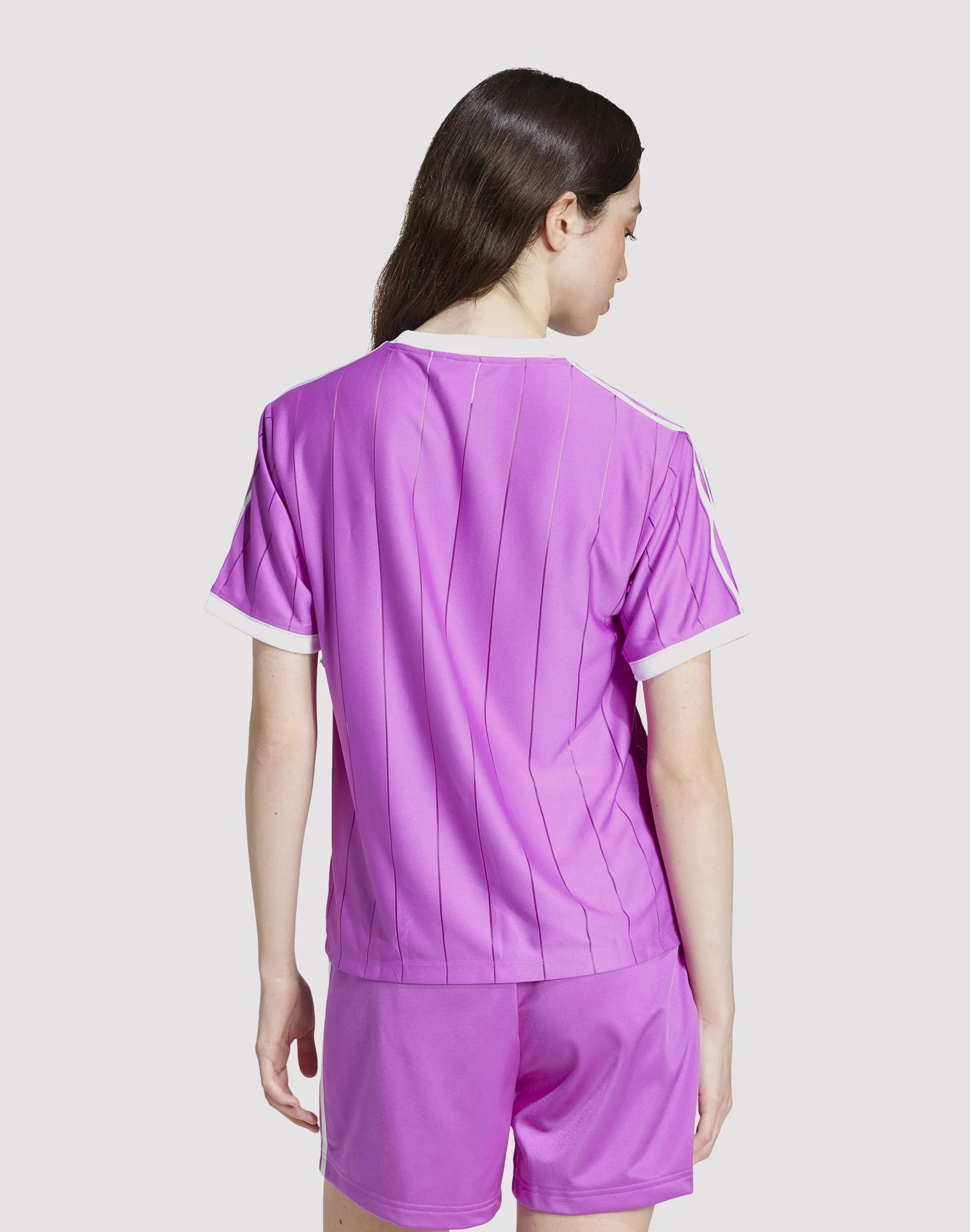 Adidas Adicolor 3-Stripes Purple/White Tee