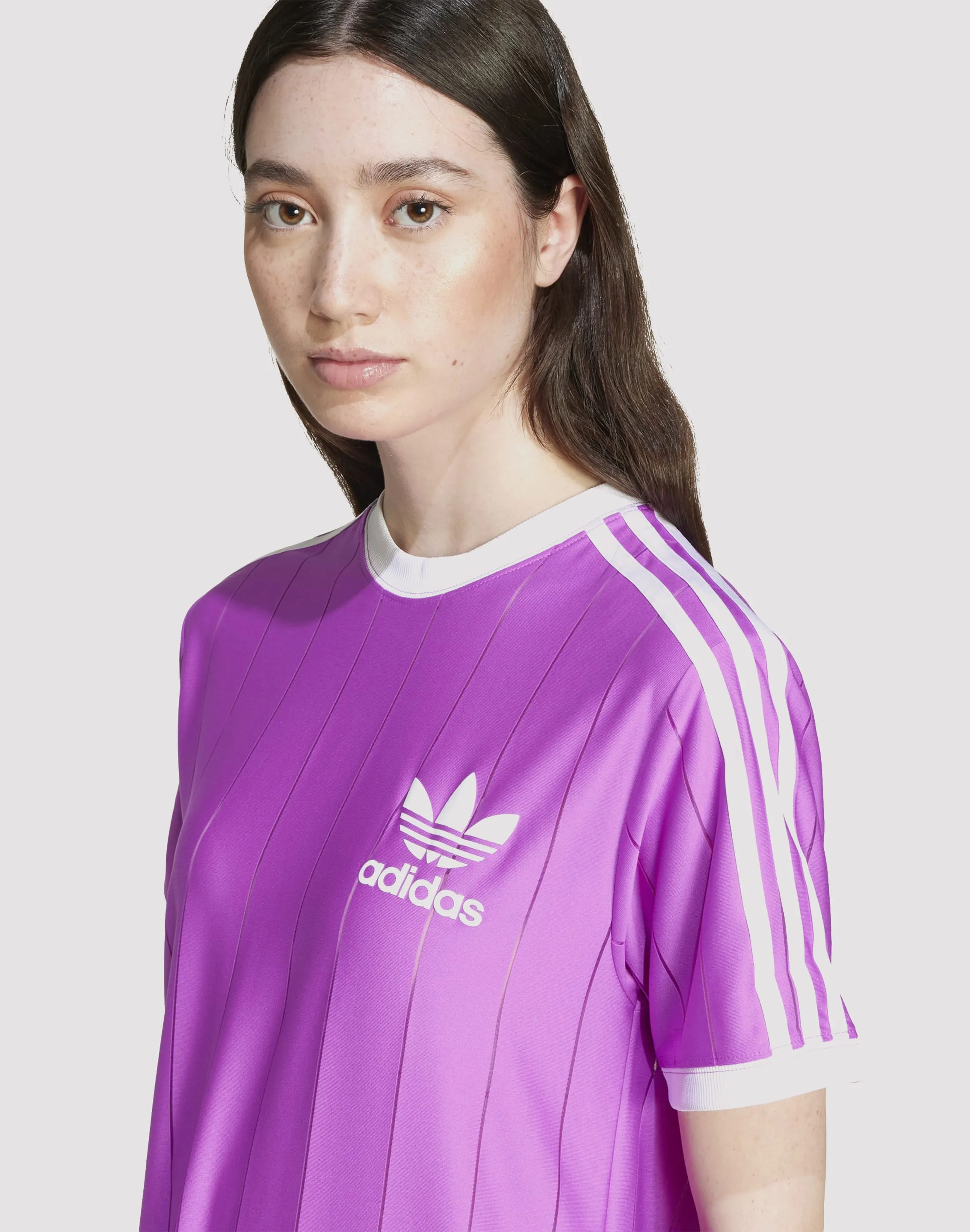 Adidas Adicolor 3-Stripes Purple/White Tee