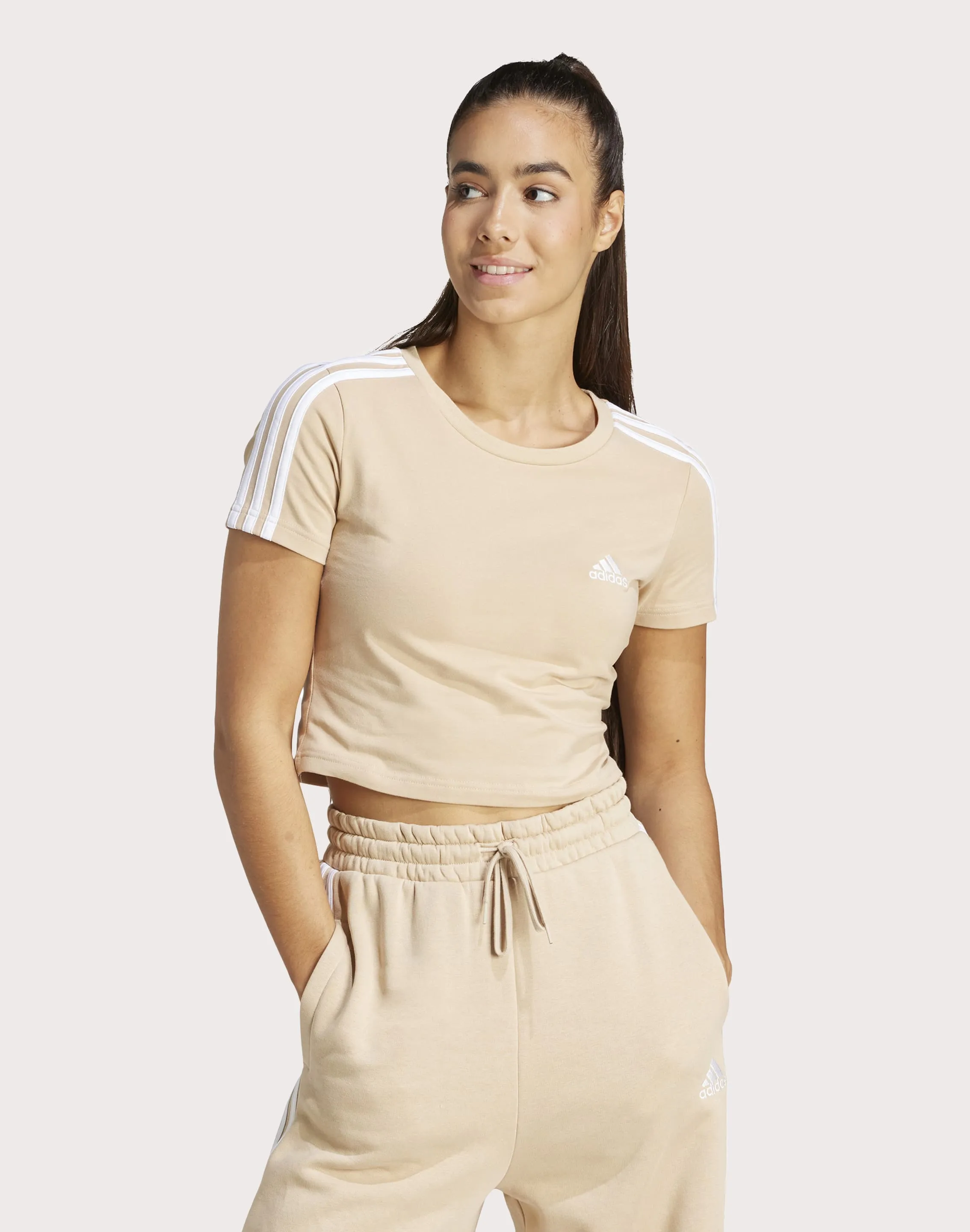 Adidas Essentials 3-Stripes Baby Cropped Tee