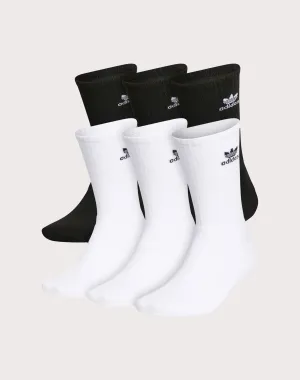 Adidas Trefoil Crew Socks 6-Pack