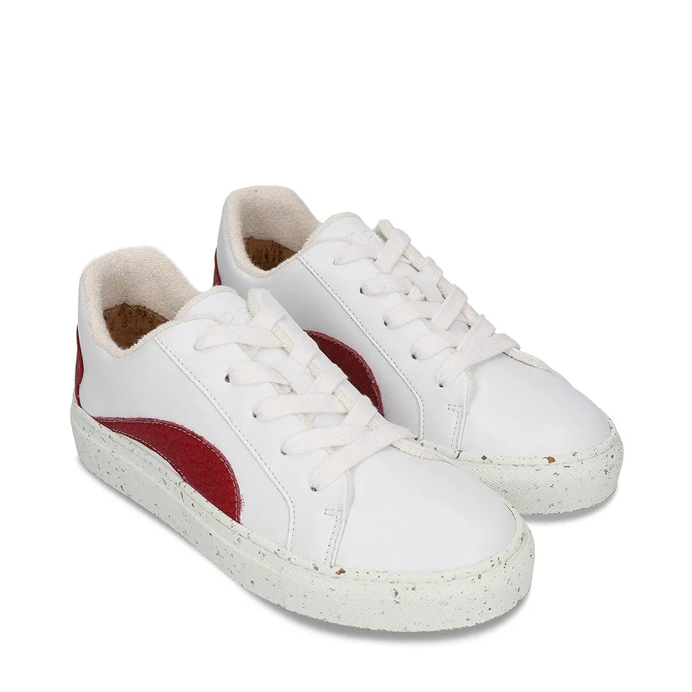 Berlin Unisex Pi?atex & Apple Leather Vegan Sneakers | Red