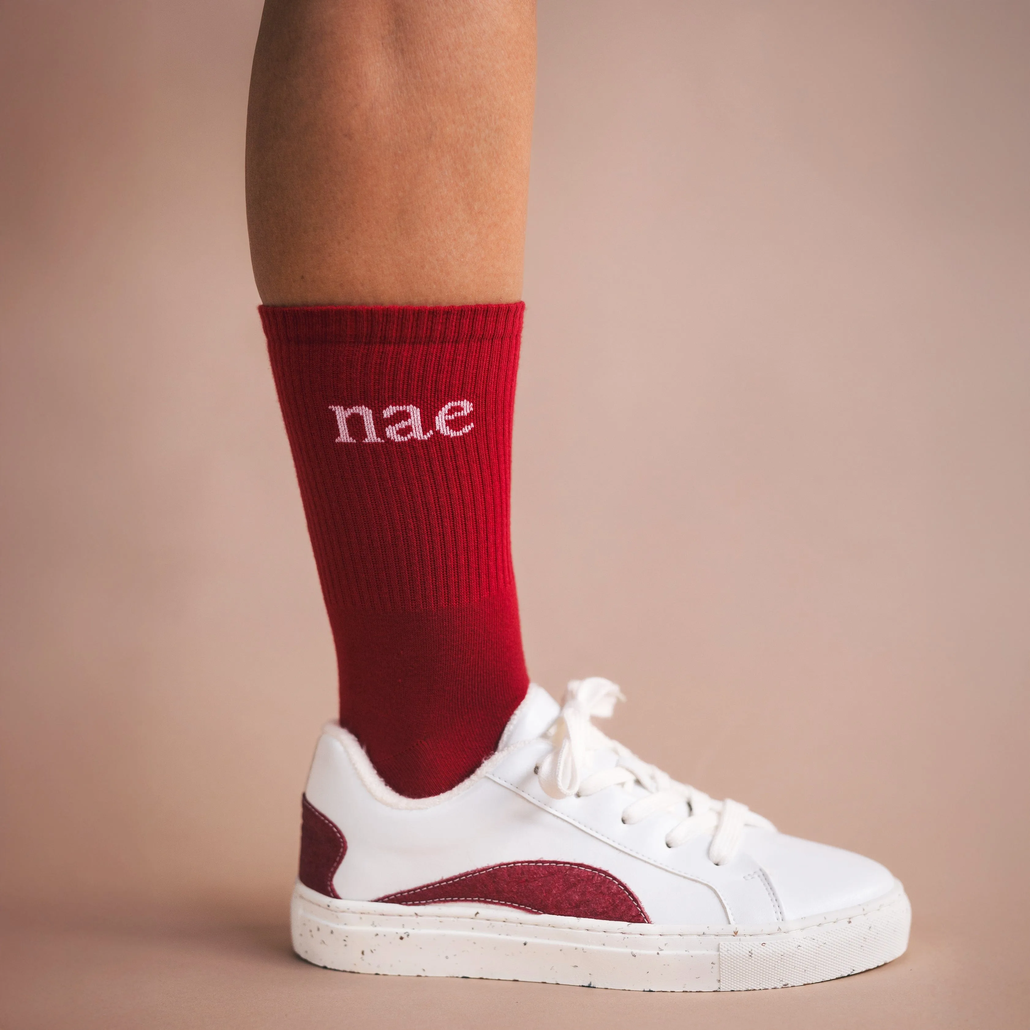 Berlin Unisex Pi?atex & Apple Leather Vegan Sneakers | Red