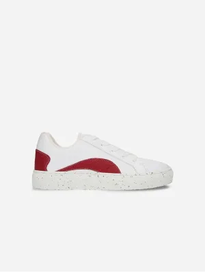 Berlin Unisex Pi?atex & Apple Leather Vegan Sneakers | Red