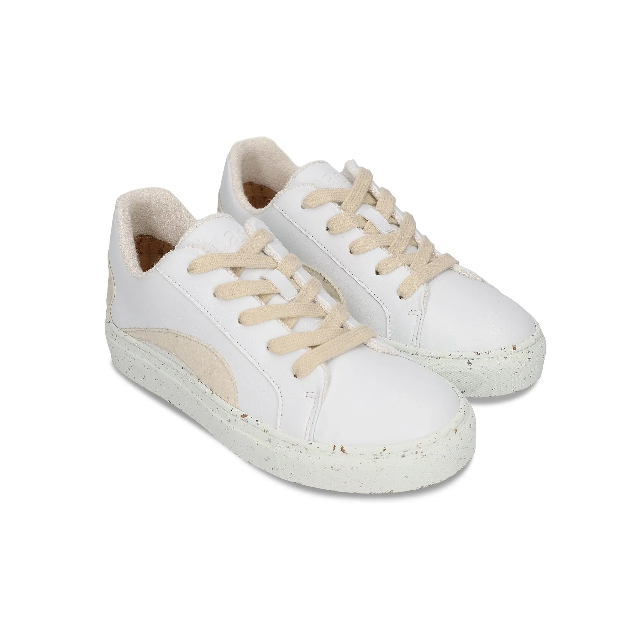 Berlin Unisex Pi?atex & Apple Leather Vegan Sneakers | White