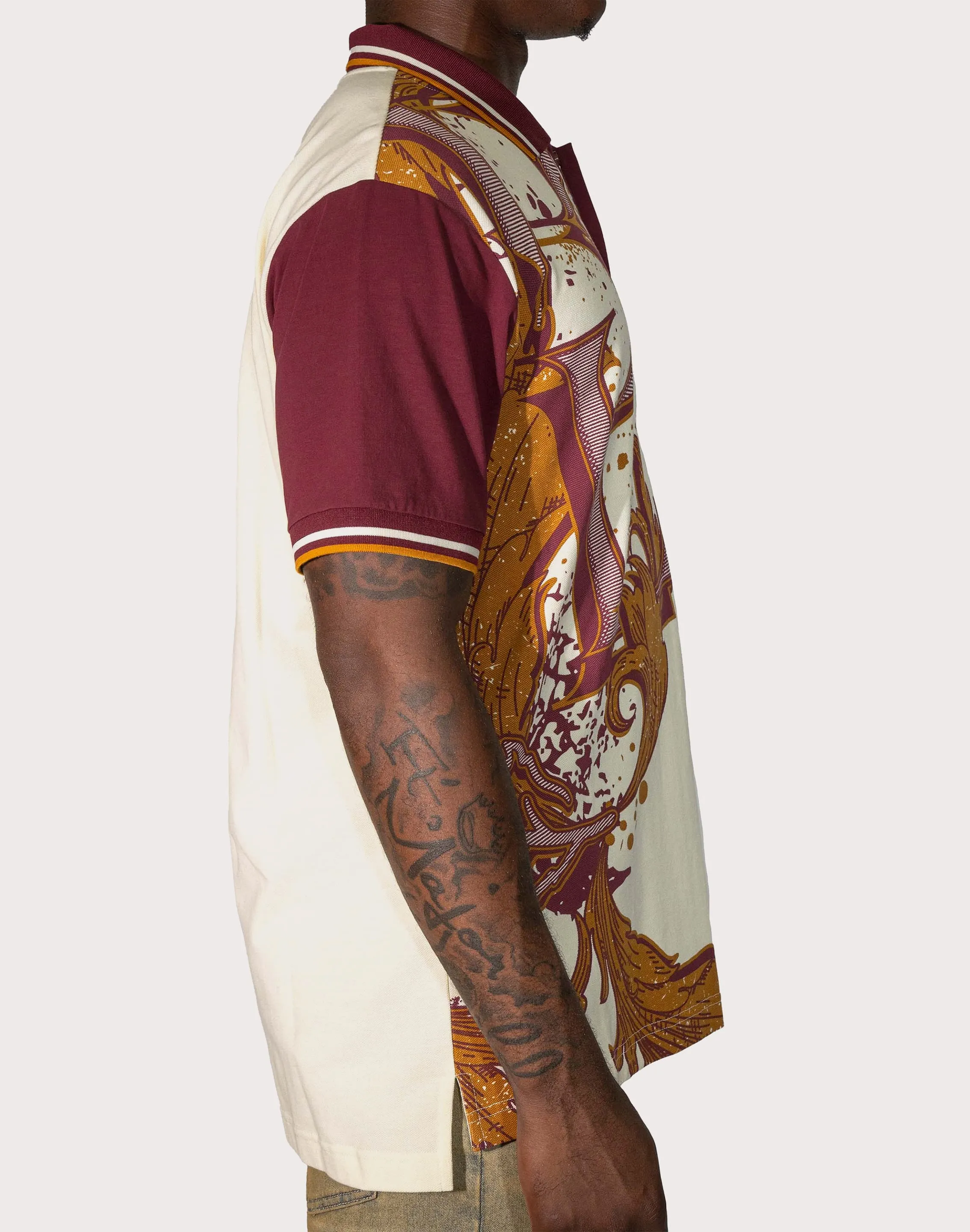 Blac Leaf Academy Cream Polo