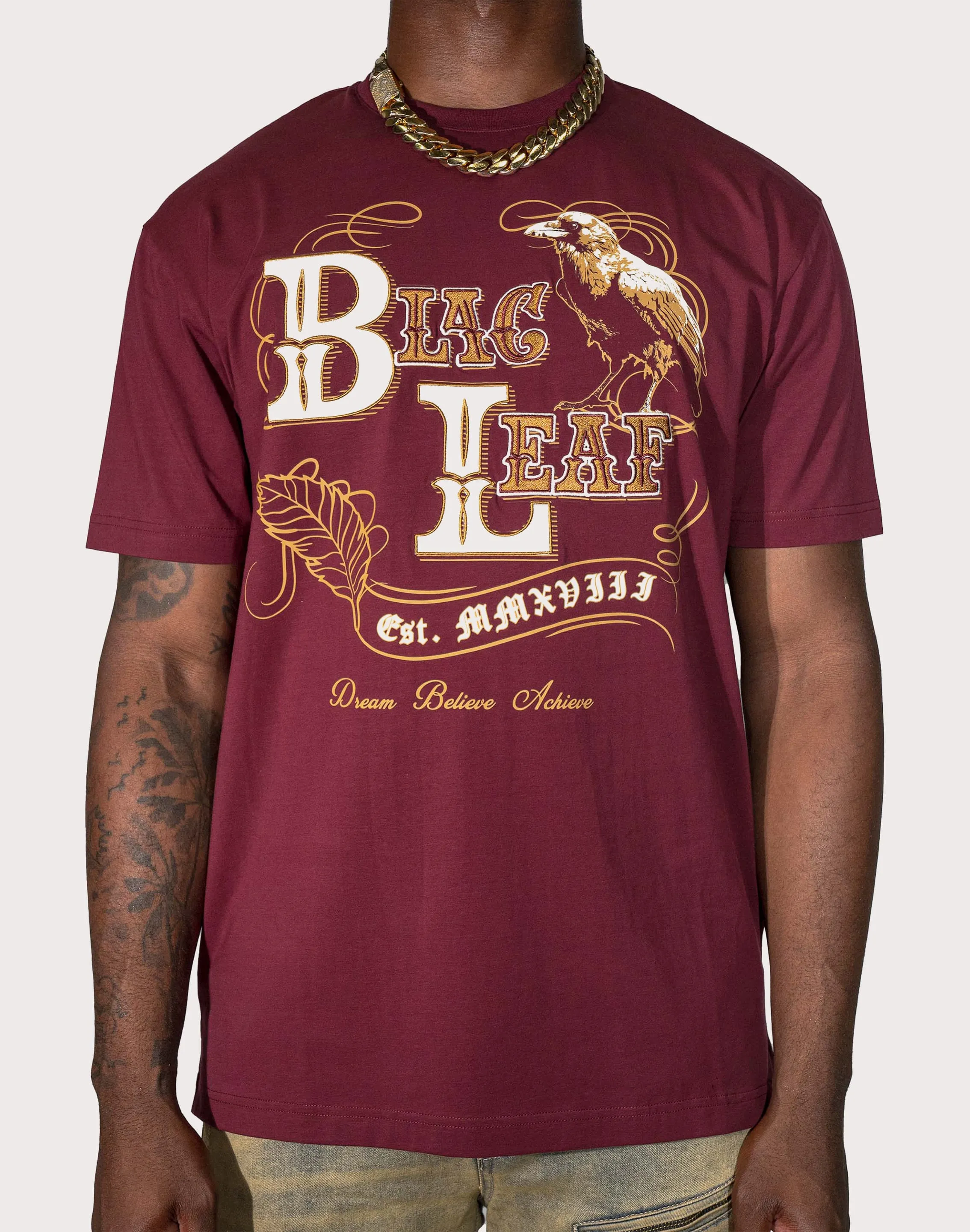 Blac Leaf D.B.A. Burgundy Tee