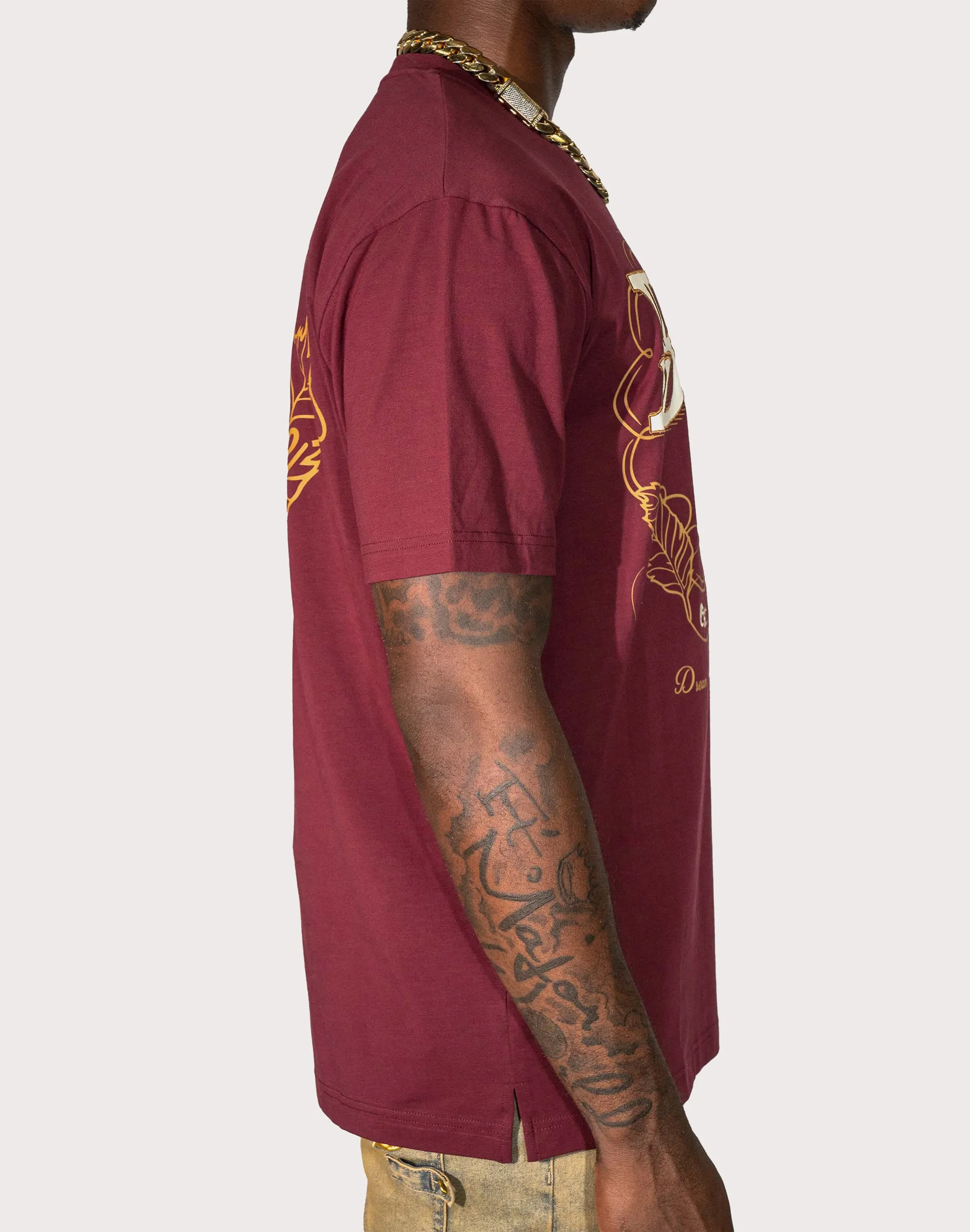 Blac Leaf D.B.A. Burgundy Tee