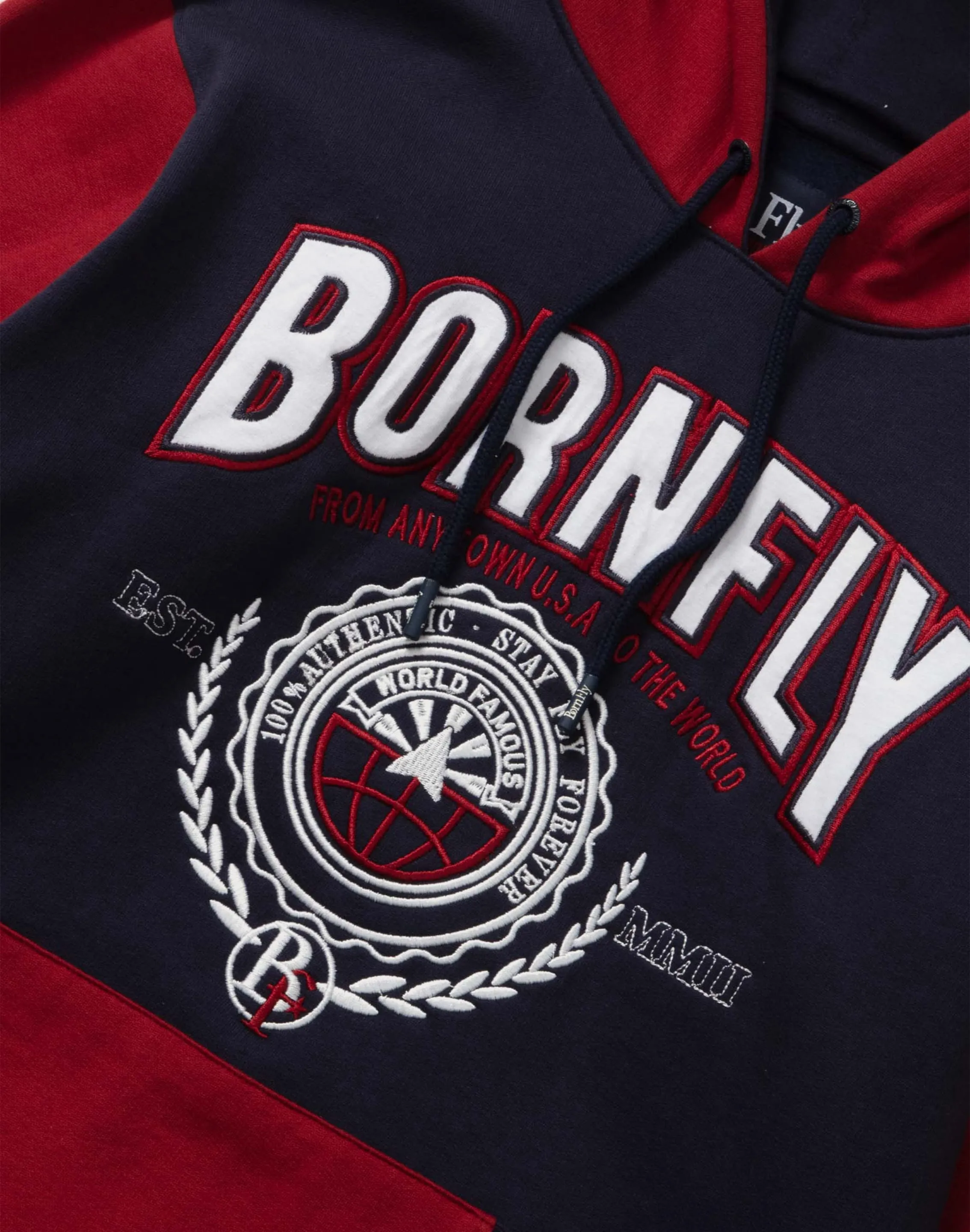 BLUE LABEL APPAREL LLC Born Fly A-List Loopback Hoodie