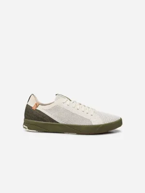 Cannon Knit 2.0 Men's Recycled PET Sneakers | White & Burnt Olive