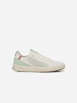 Cannon Knit 2.0 Women's Recycled PET Sneakers | White & Cameo Green