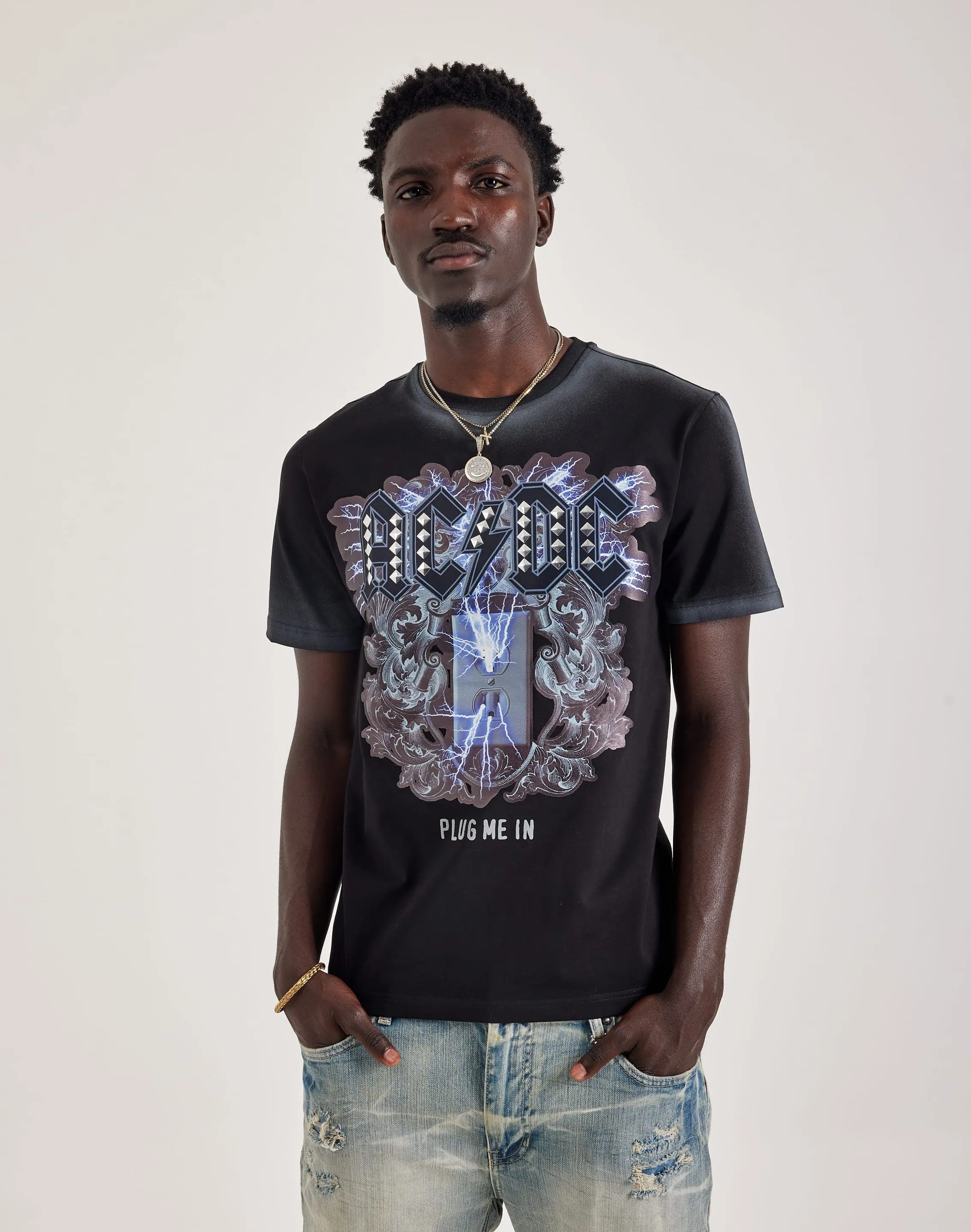Central Mills AC/DC Plug Me In Tee