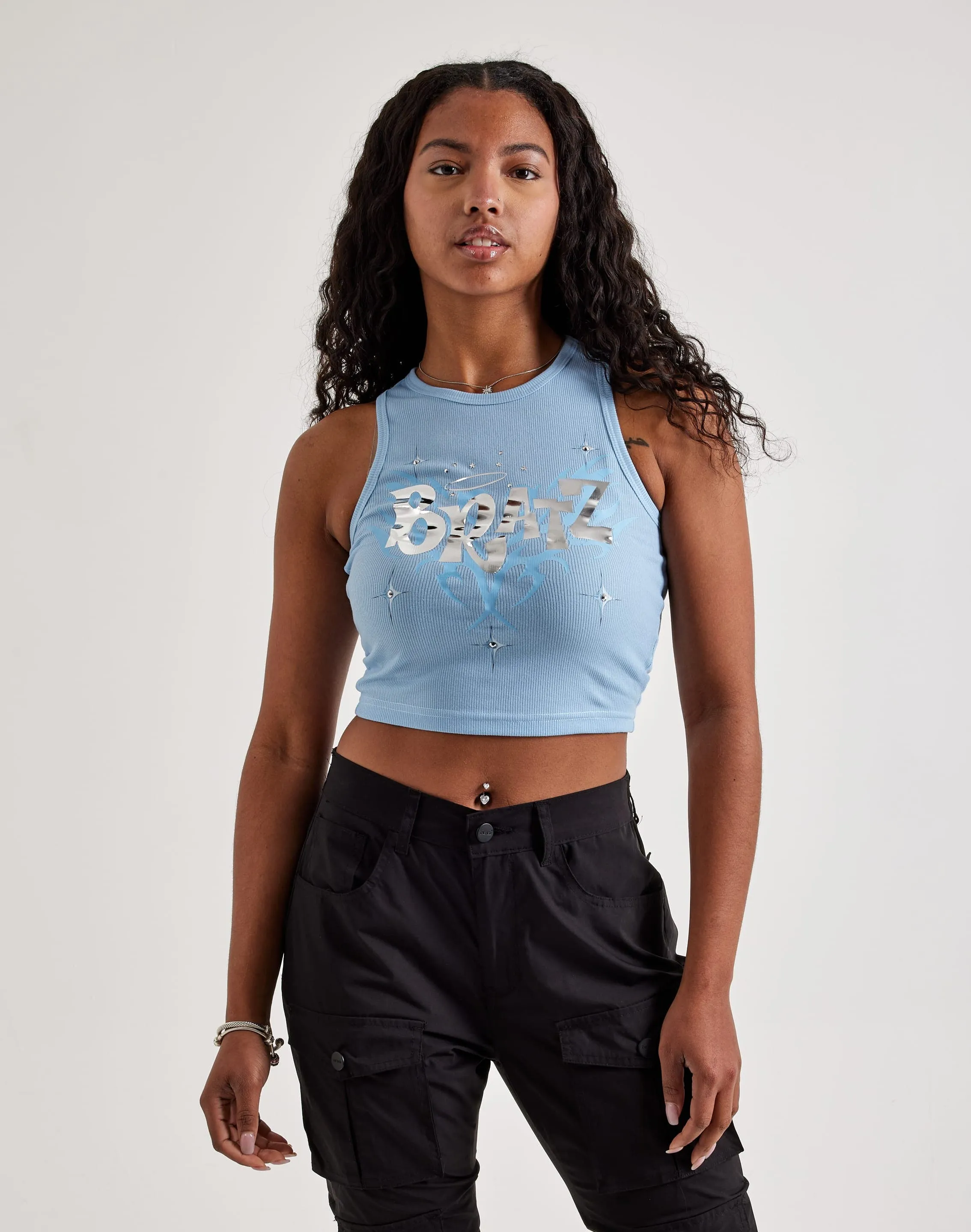 Central Mills Bratz Chrome Logo Tank Top