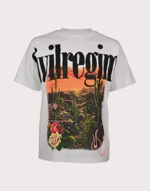 CIVIL CLOTHING Desert Rose Boxy White Tee