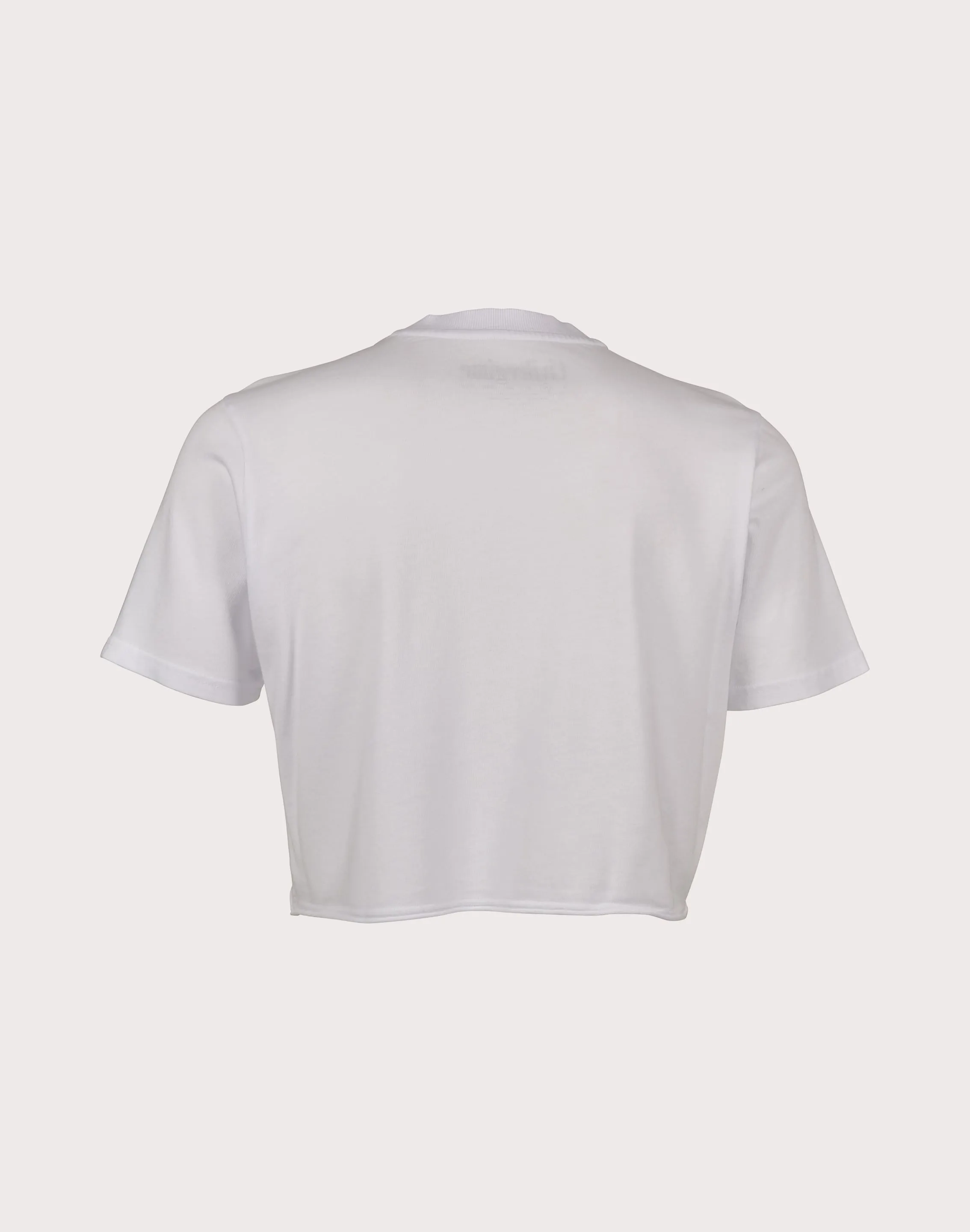 CIVIL CLOTHING Rose Year Crop White Tee