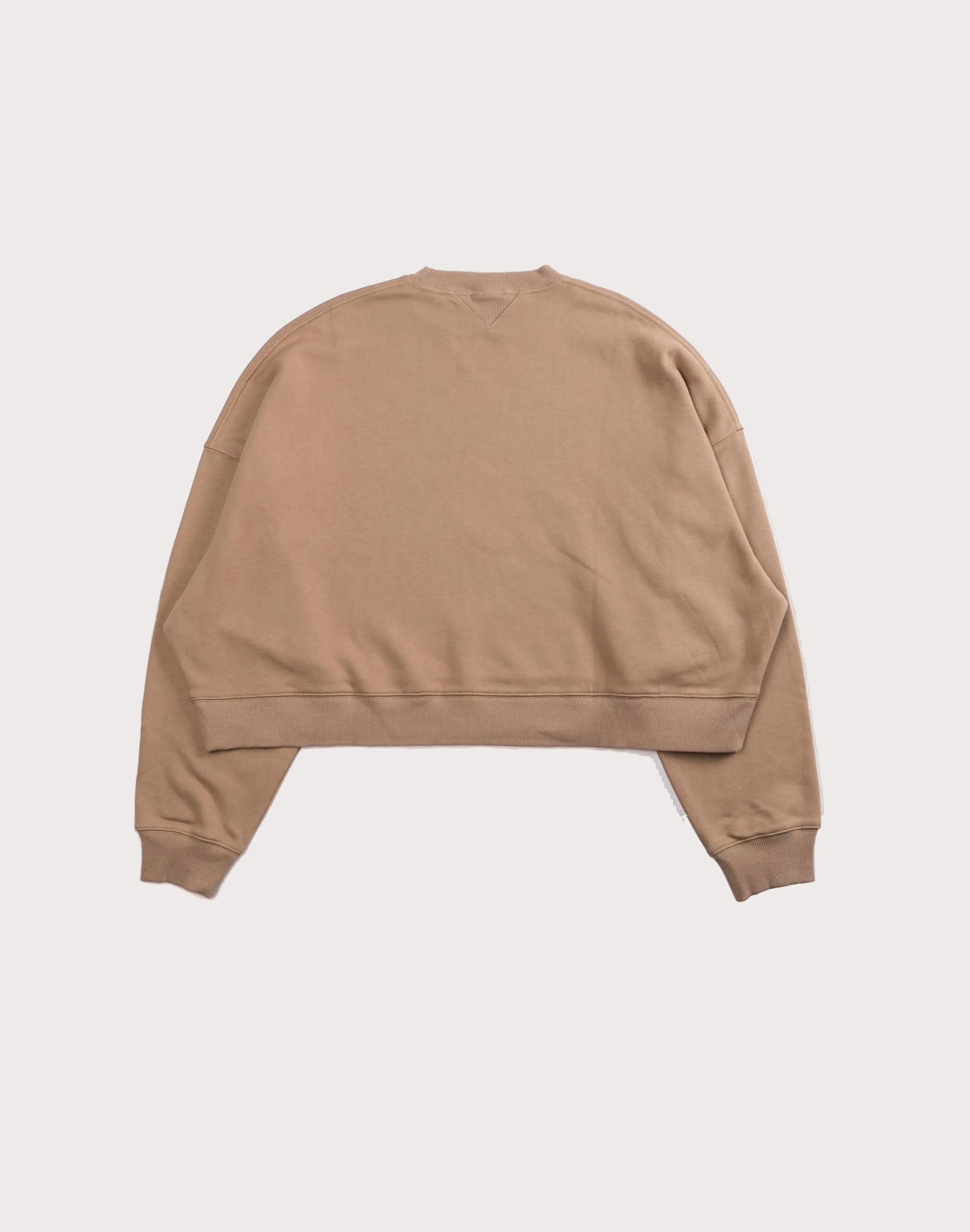 CIVIL CLOTHING Rose Year Cropped Sand Crew