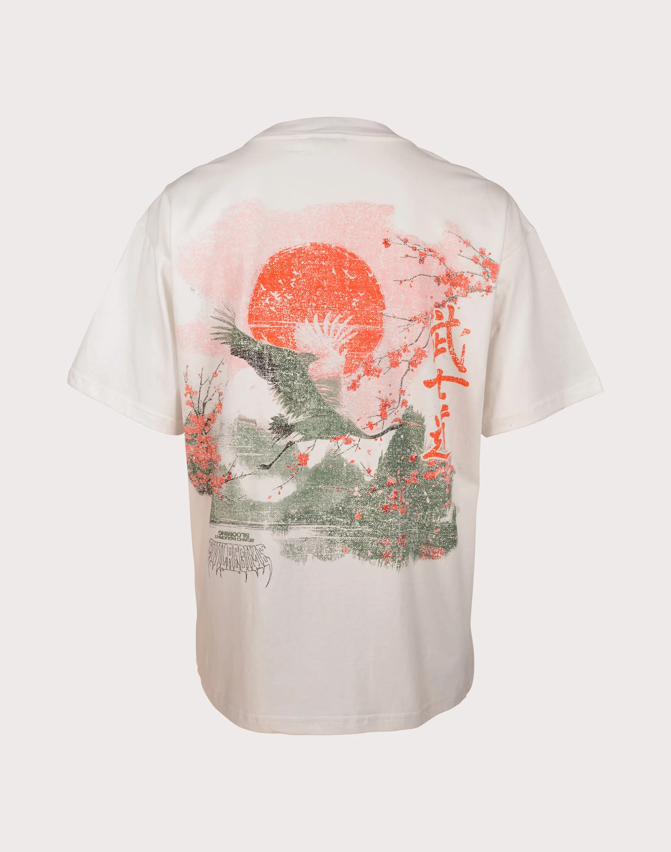 CIVIL CLOTHING Whisp Of Crane White Tee