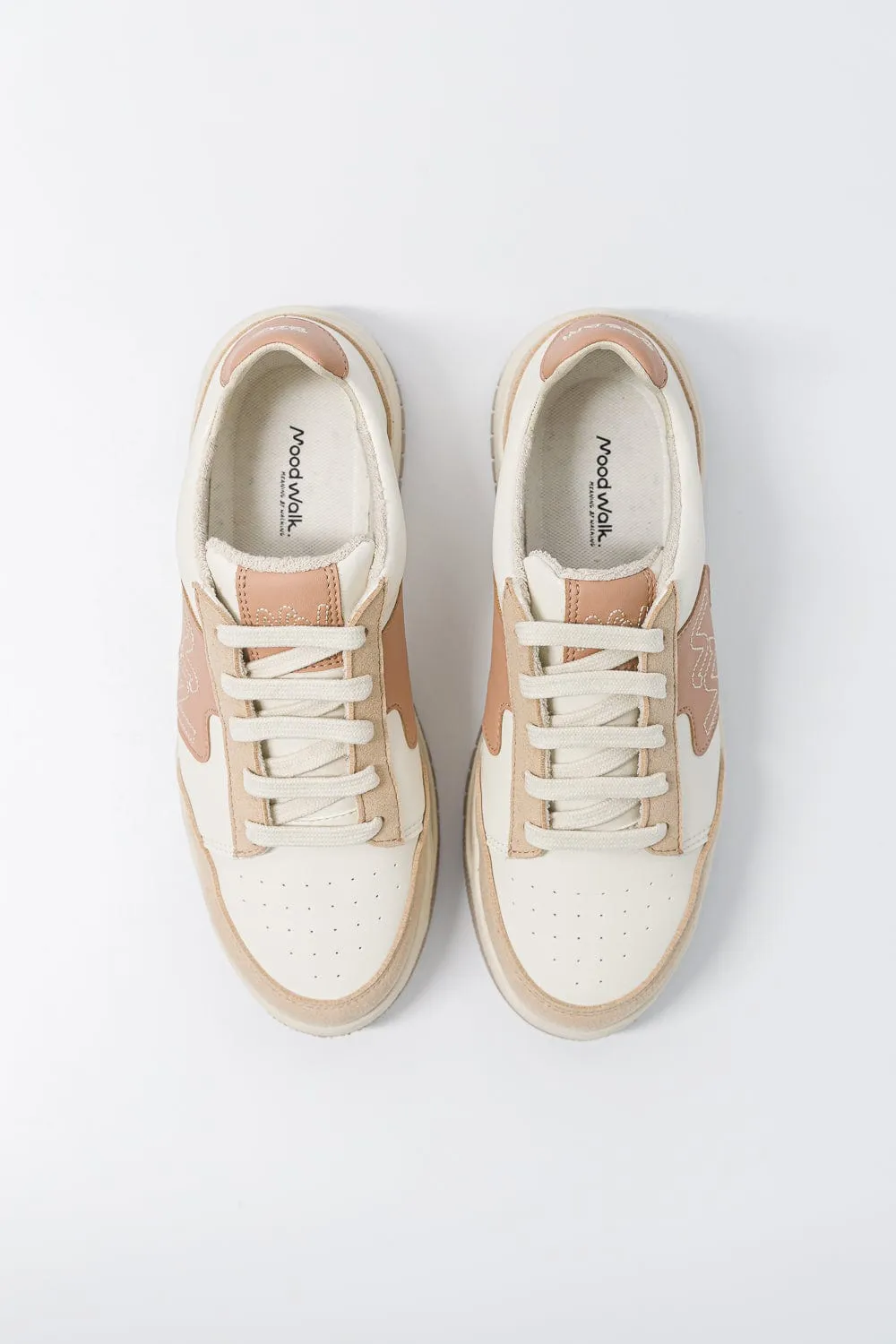 Dream Big Unisex Vegan Corn Leather Sneakers | Cafe Latte