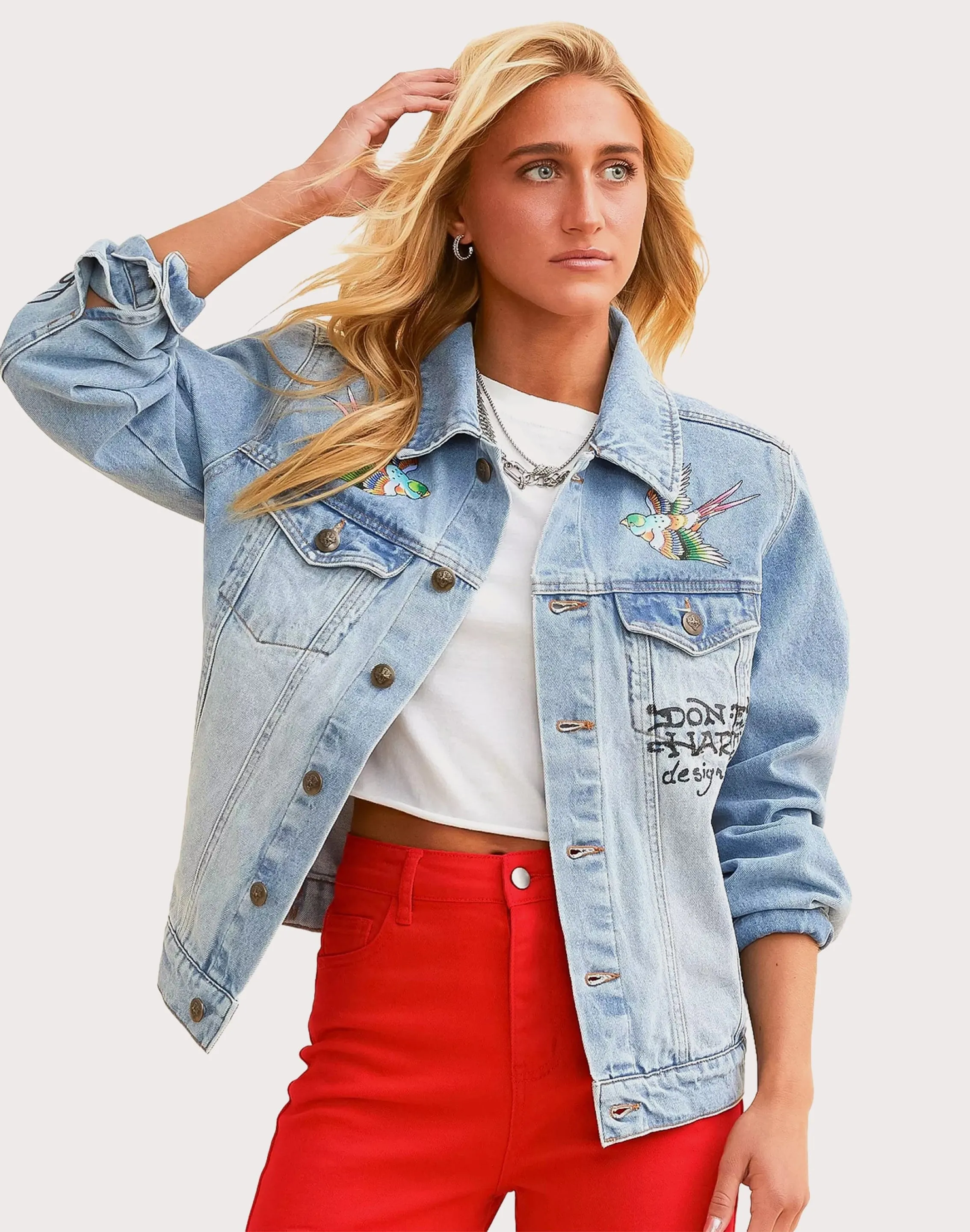 Ed Hardy Brave Eagle Denim Jacket