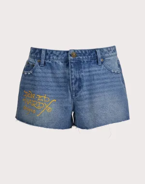 Ed Hardy Dragon Denim Shorts