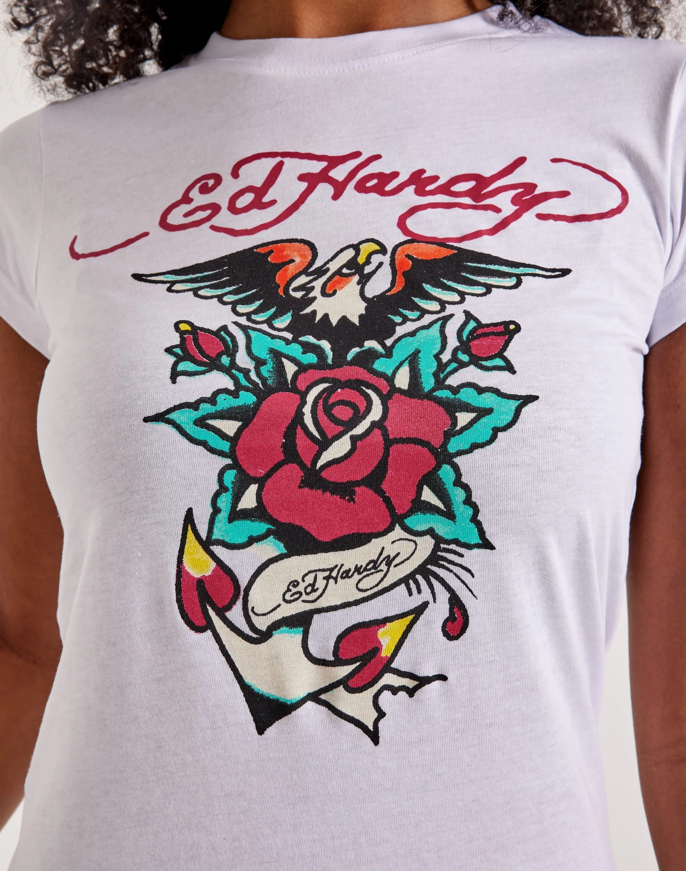 Ed Hardy Eagle Rose Slim-Fit Tee