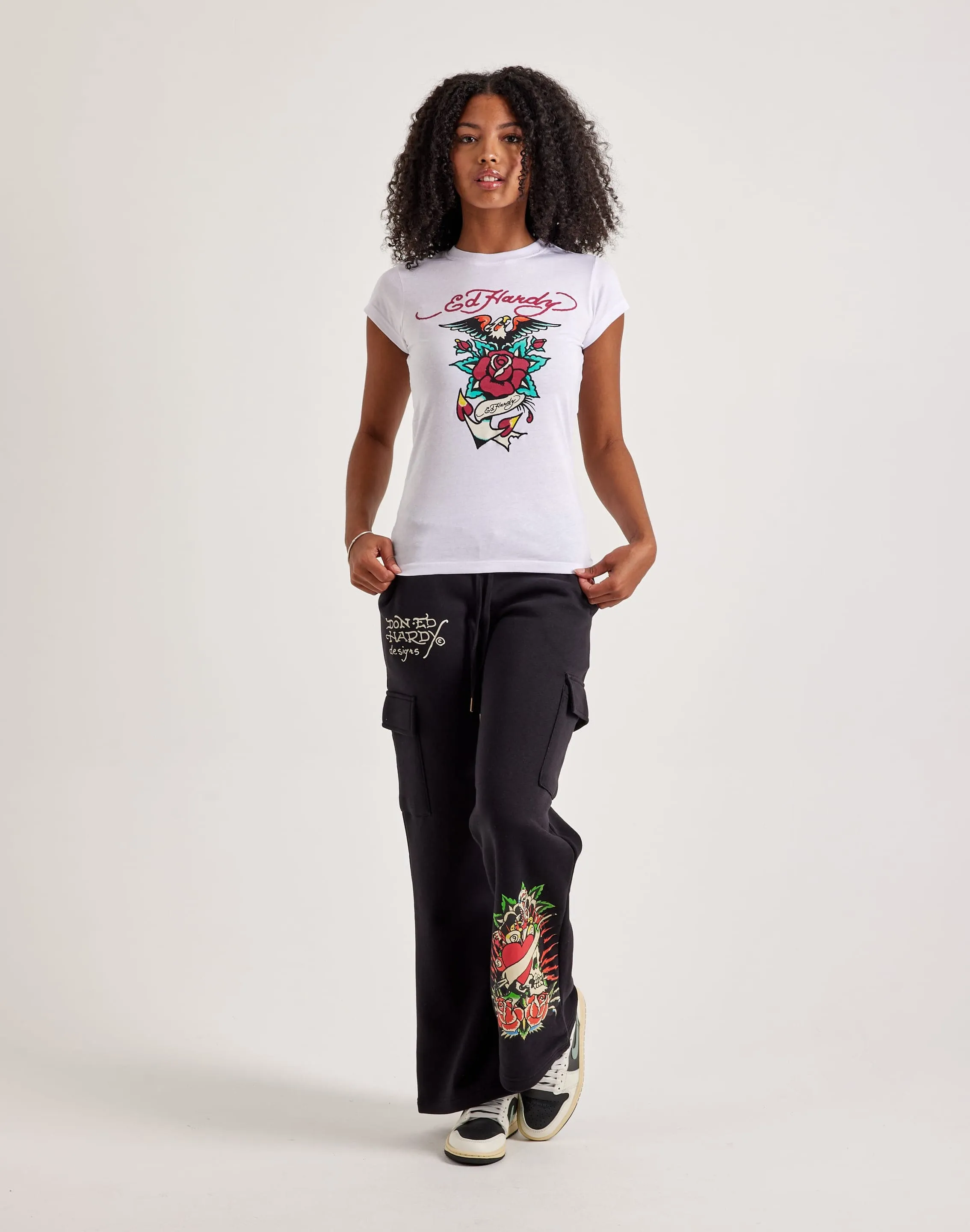Ed Hardy Eagle Rose Slim-Fit Tee