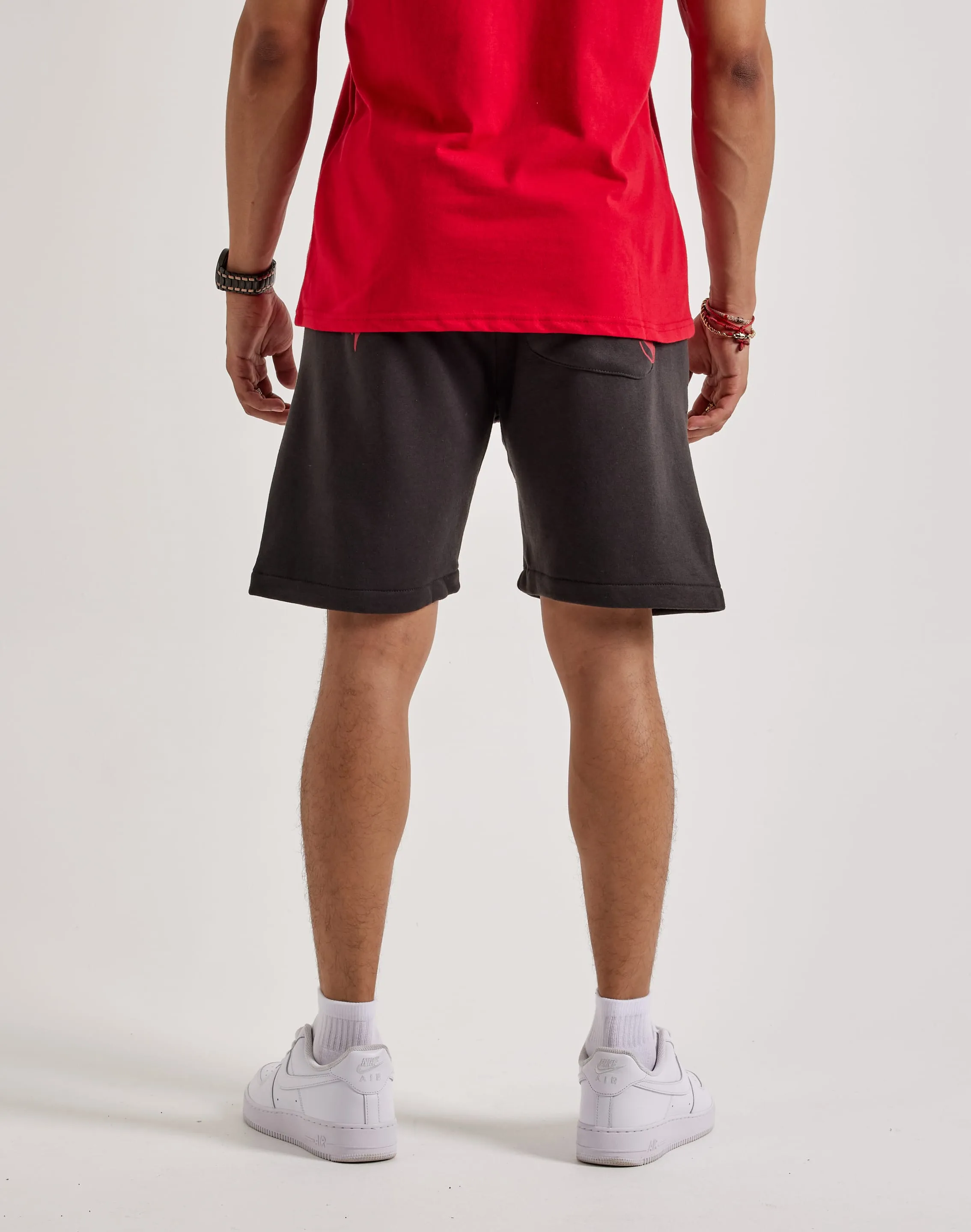Ed Hardy Panther Skull Fleece Shorts