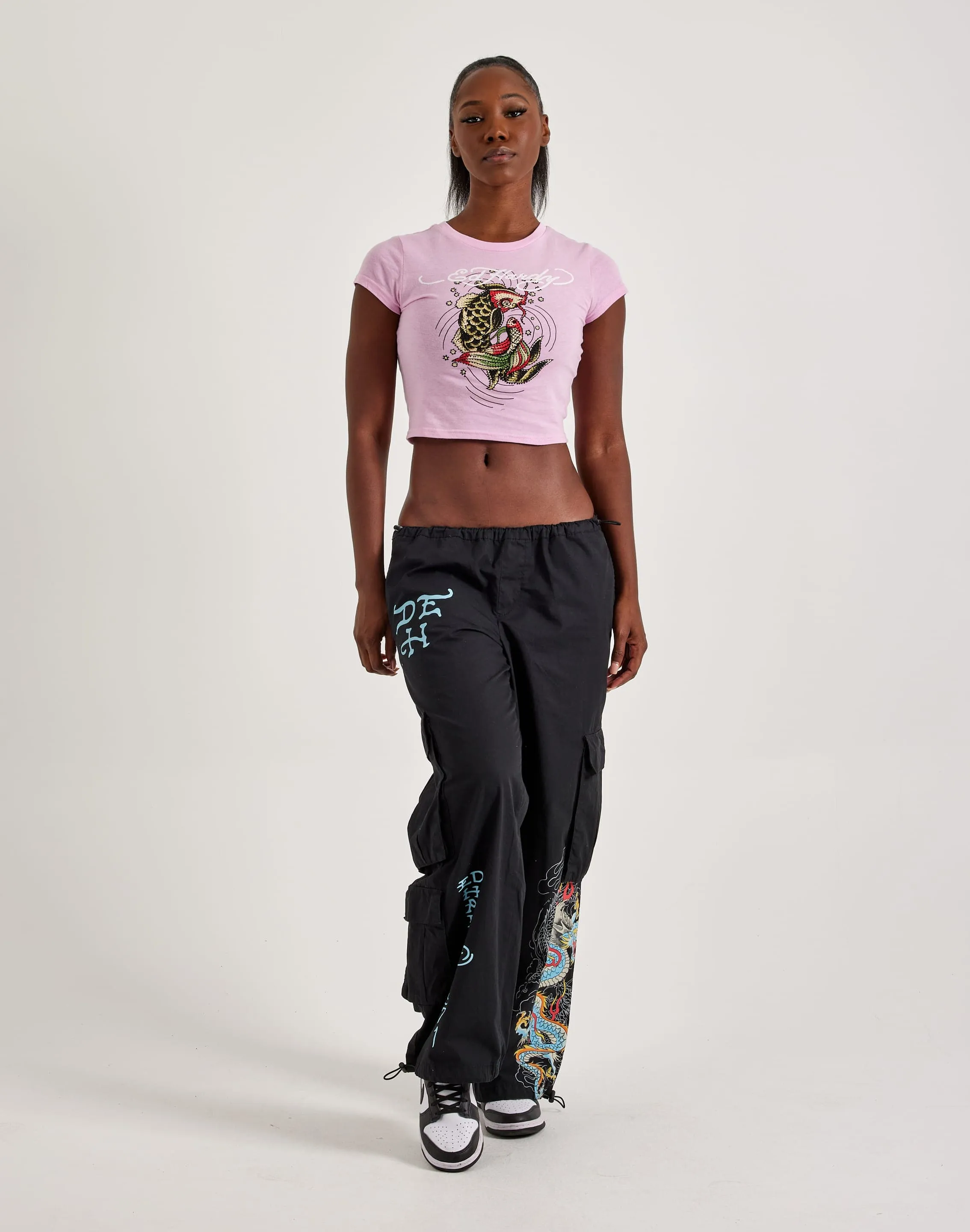 Ed Hardy Rhinestone Koi Fish Baby Tee