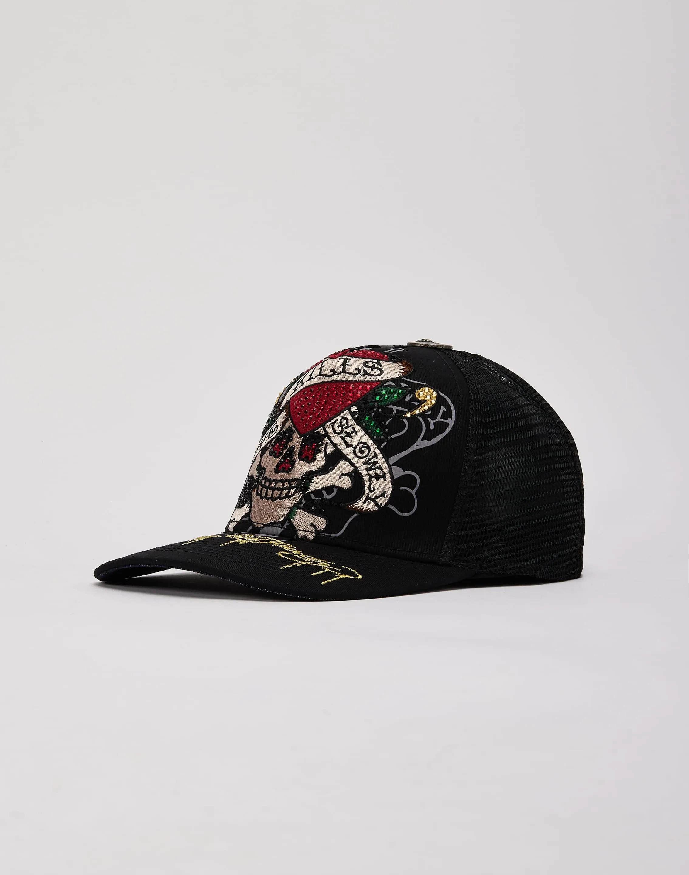 Ed Hardy Skull Trucker Hat