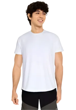 Equipe Men's Classic White Round Neck Tee
