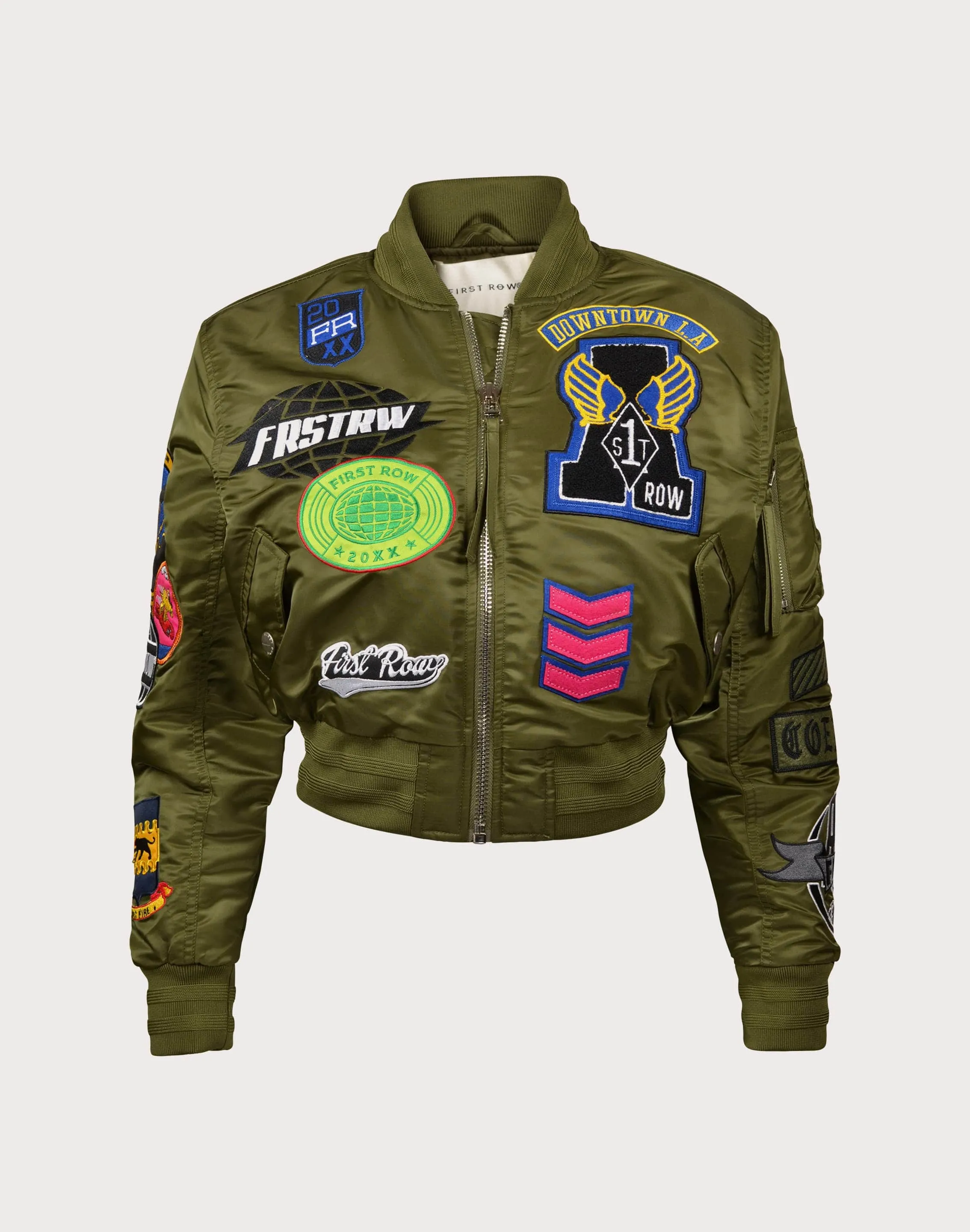First Row Bomb Olive/Pink Jacket