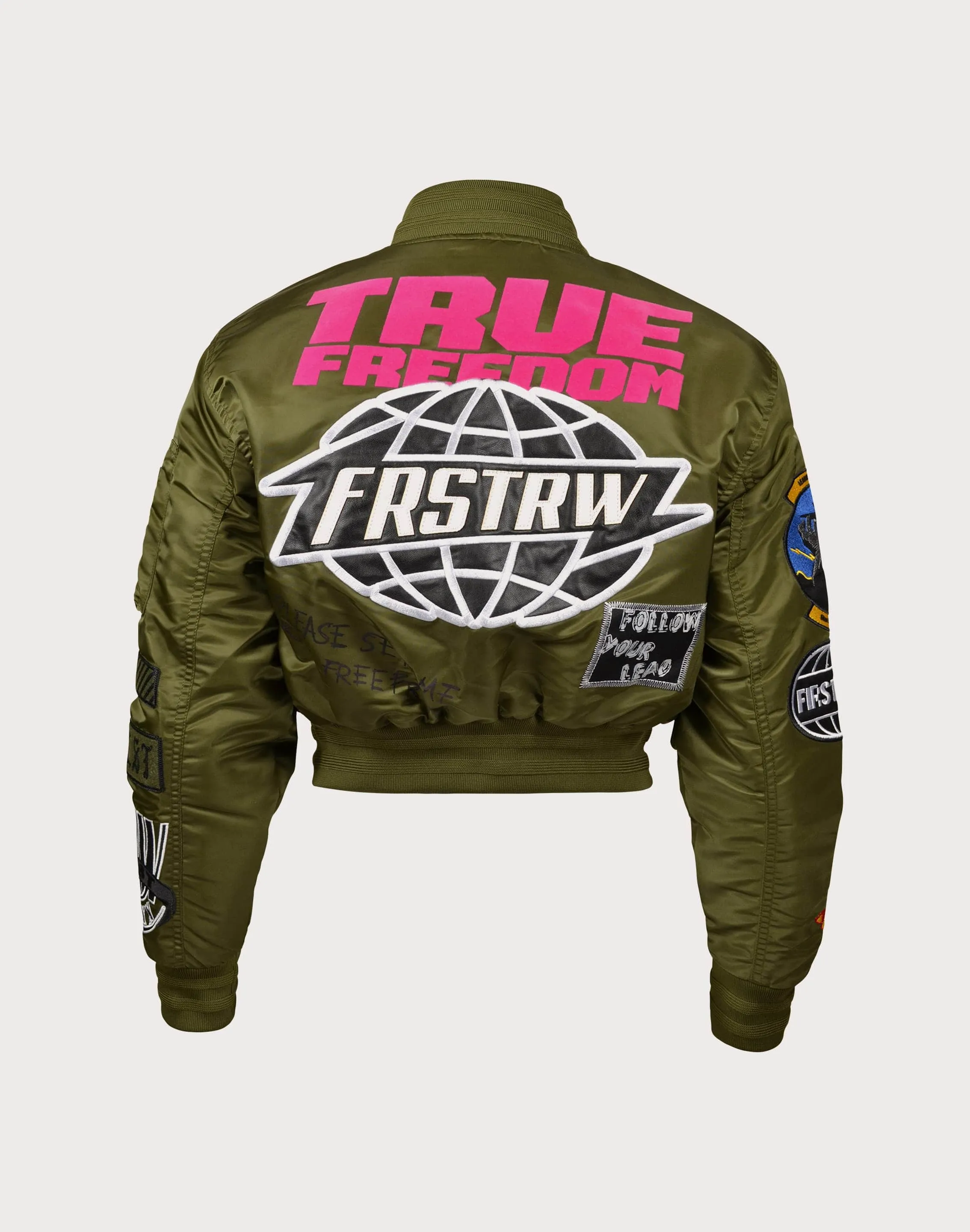 First Row Bomb Olive/Pink Jacket