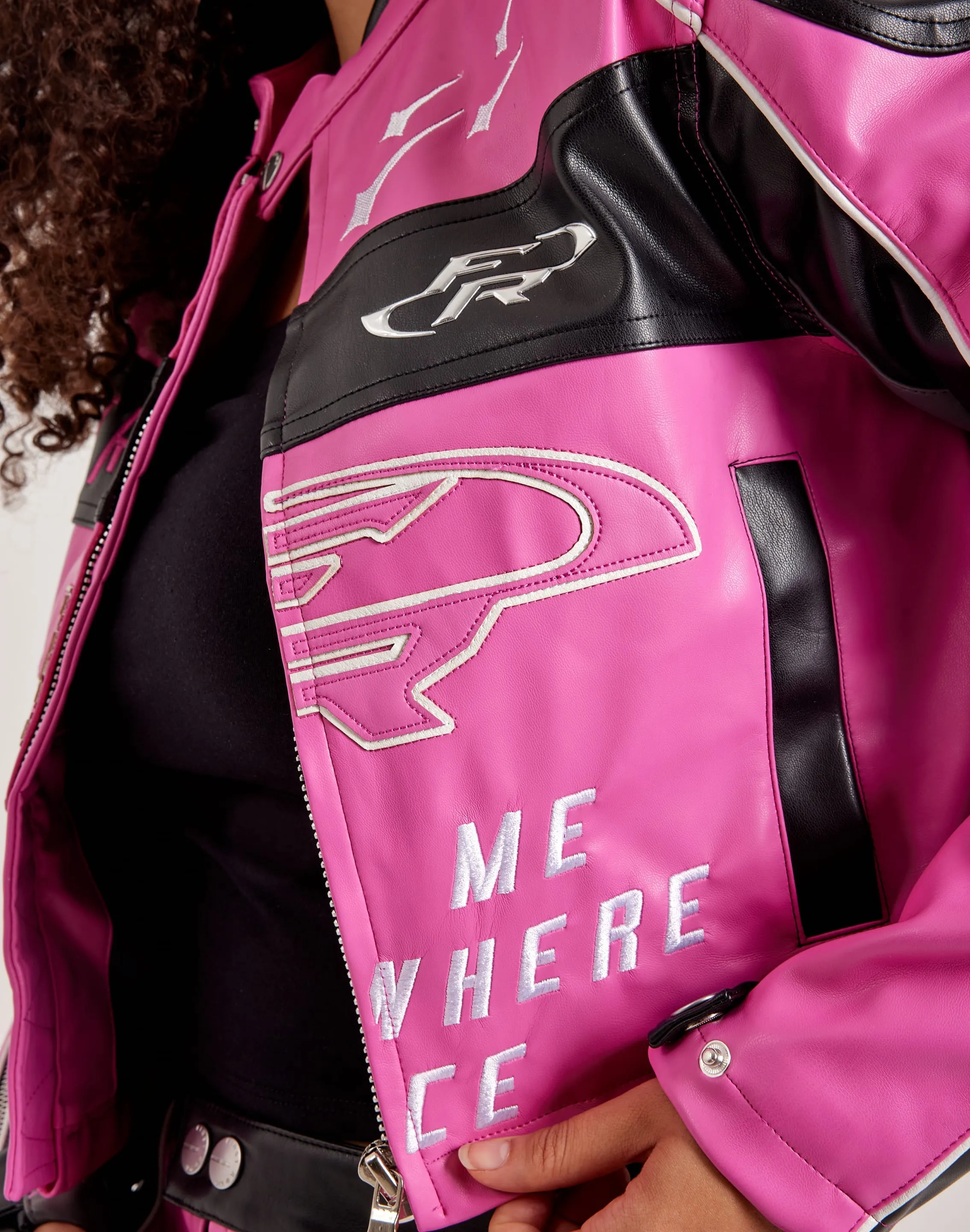 First Row Leather Racing Jacket