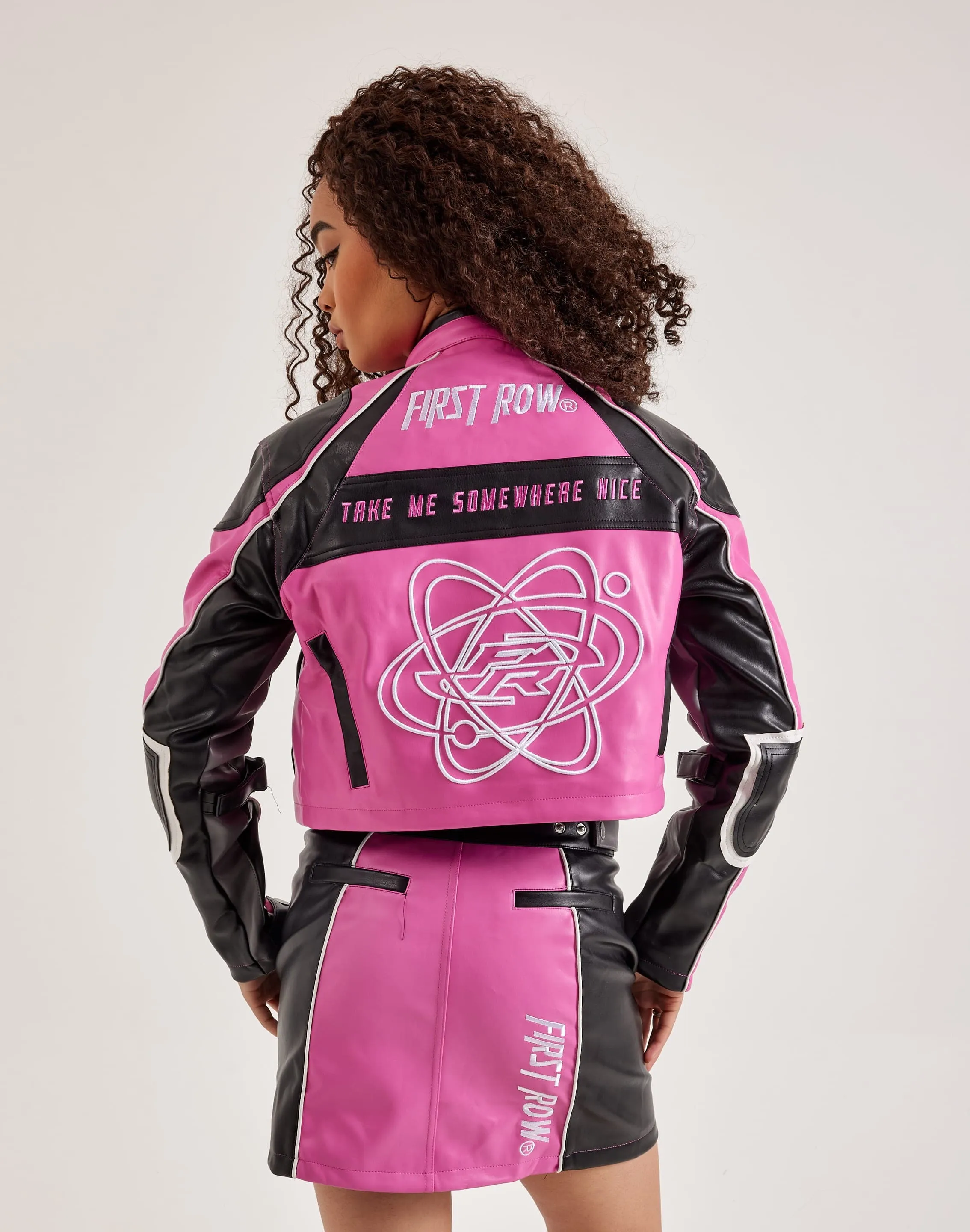 First Row Leather Racing Jacket