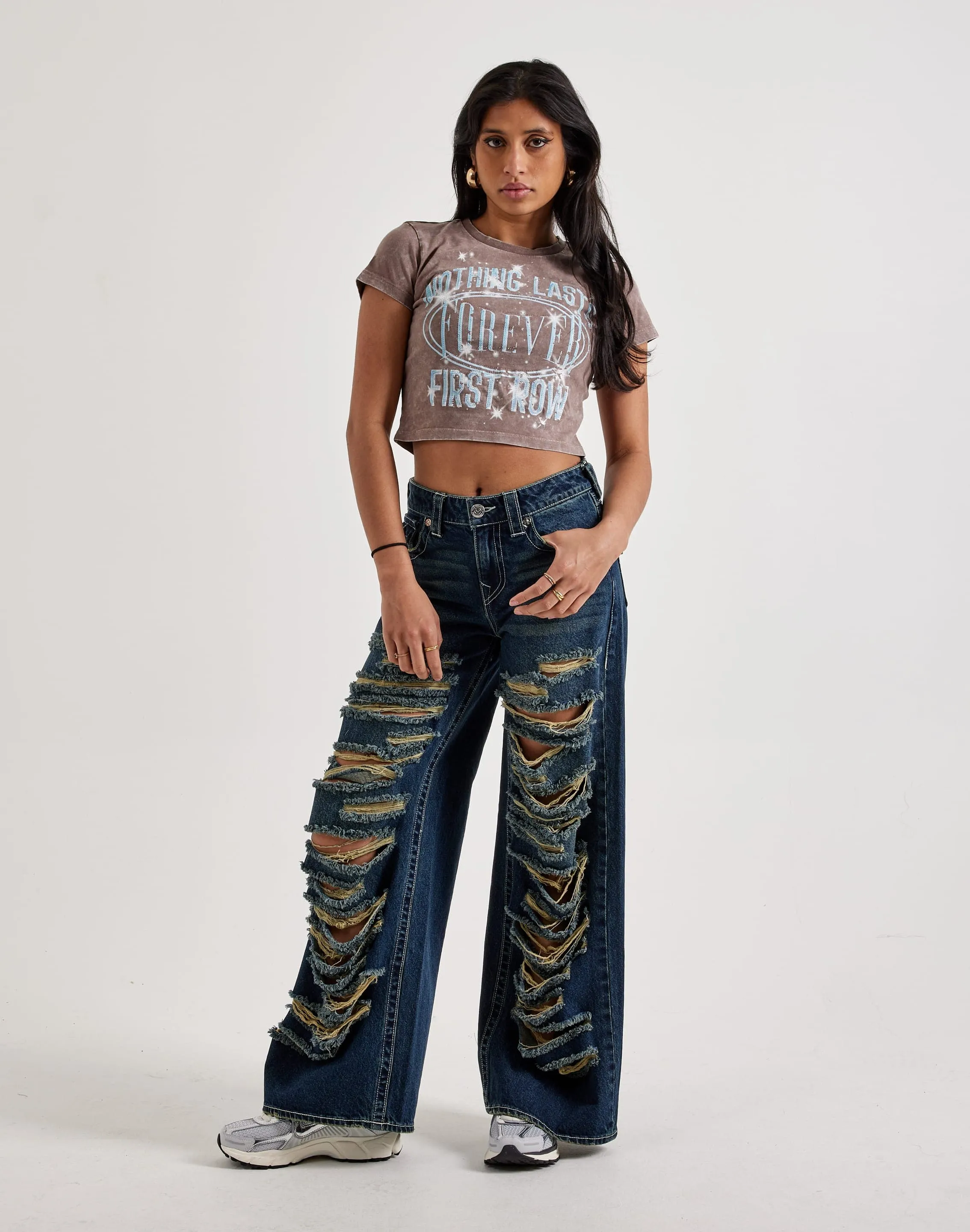 First Row Rhinestone Baby Tee