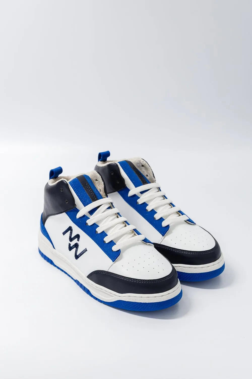 French Touch Unisex Vegan Corn Leather Sneakers | Blue Spirit