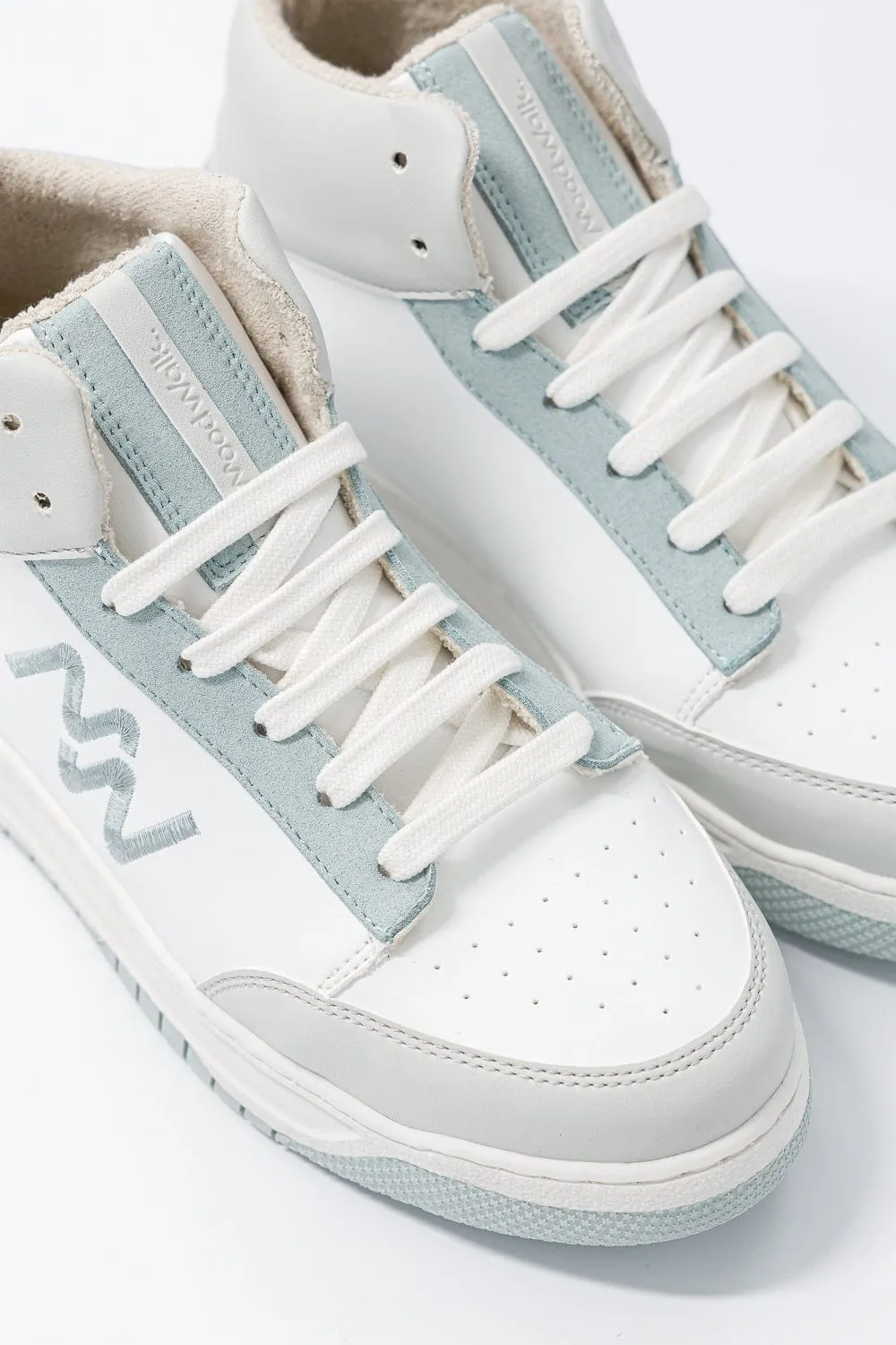 French Touch Unisex Vegan Corn Leather Sneakers | Ice Blue