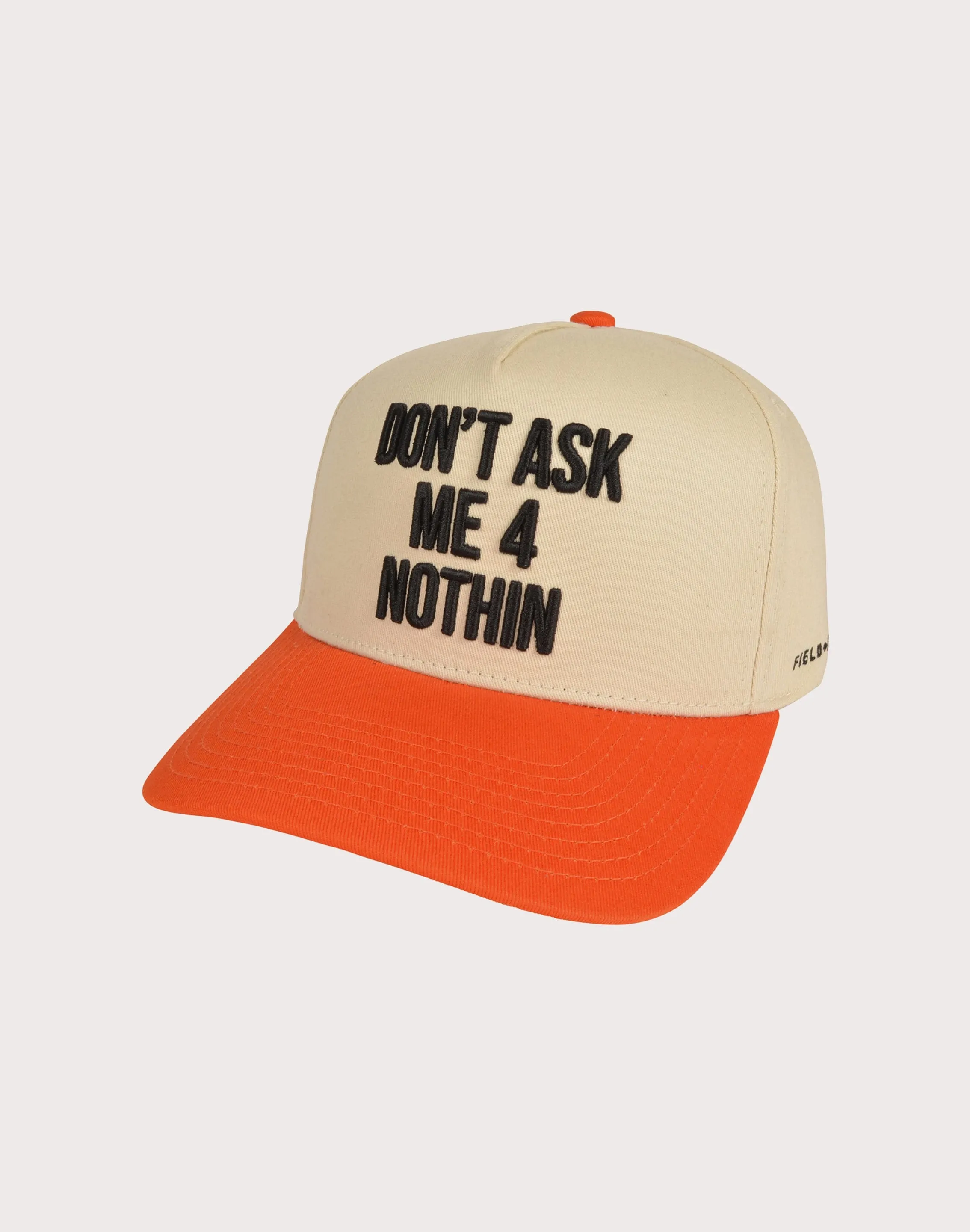 GENERAL RELATIVITY COMPANY LLC Don't Ask Me Sand 2 Tone Trucker Snapback Hat-Tan/Orange