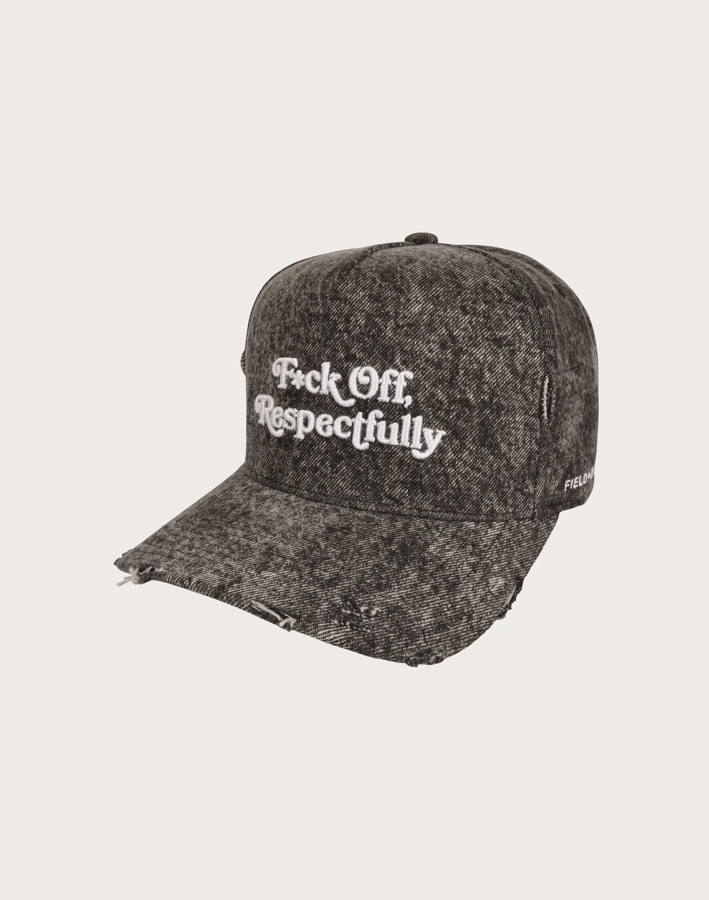 GENERAL RELATIVITY COMPANY LLC F Off Respectfully Denim Trucker Snapback Hat