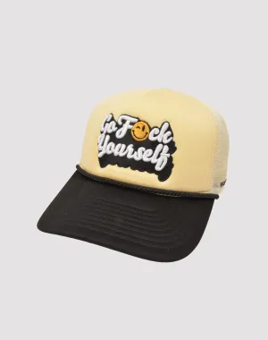 GENERAL RELATIVITY COMPANY LLC F. Yourself Trucker Cream Snapback