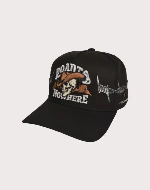 GENERAL RELATIVITY COMPANY LLC Road To Barbed Wire Trucker Snapback Hat-Black