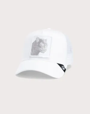 Goorin Bros All White Panther Trucker Snapback-White