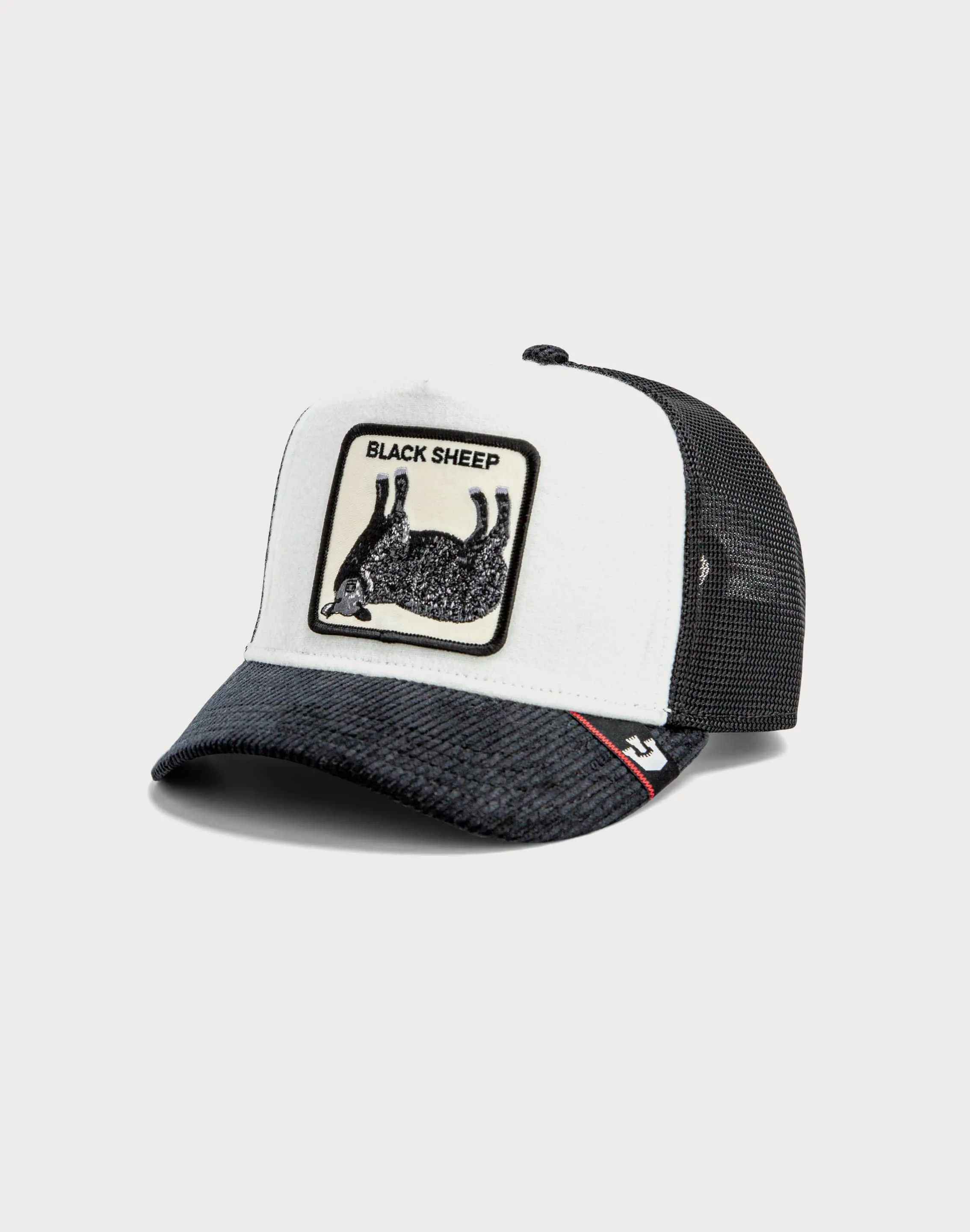 Goorin Bros Black Sheet Upside Down Trucker Snapback-White/Black