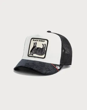 Goorin Bros Black Sheet Upside Down Trucker Snapback-White/Black