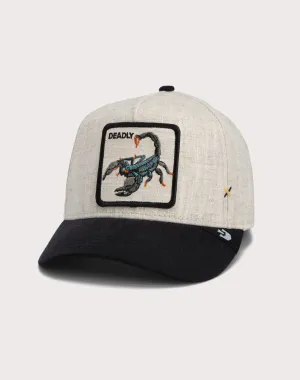 Goorin Bros Lethal Scorpion Trucker Snapback-Cream/Black