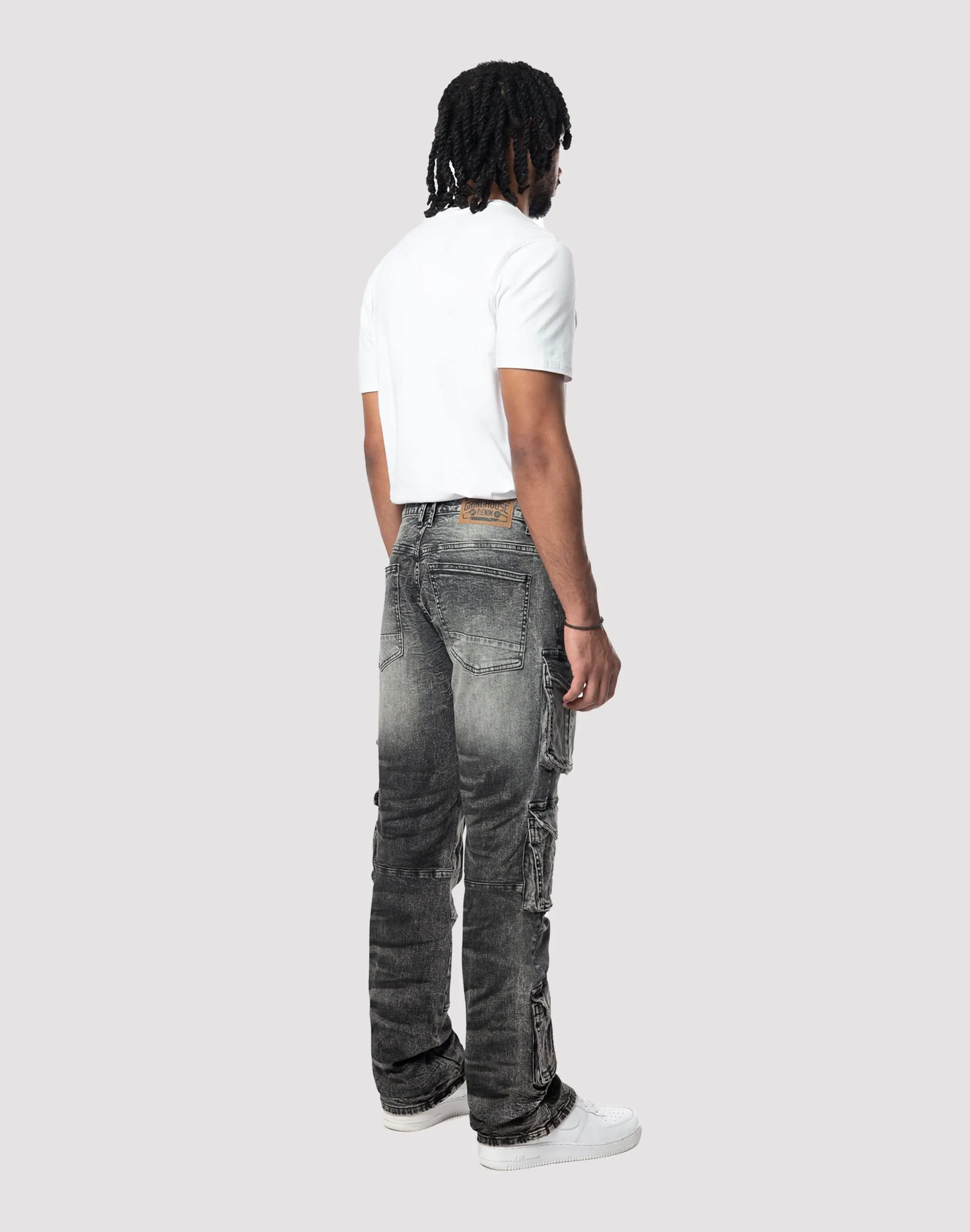 Grindhouse Cargo Straight Fit Tombstone Jeans