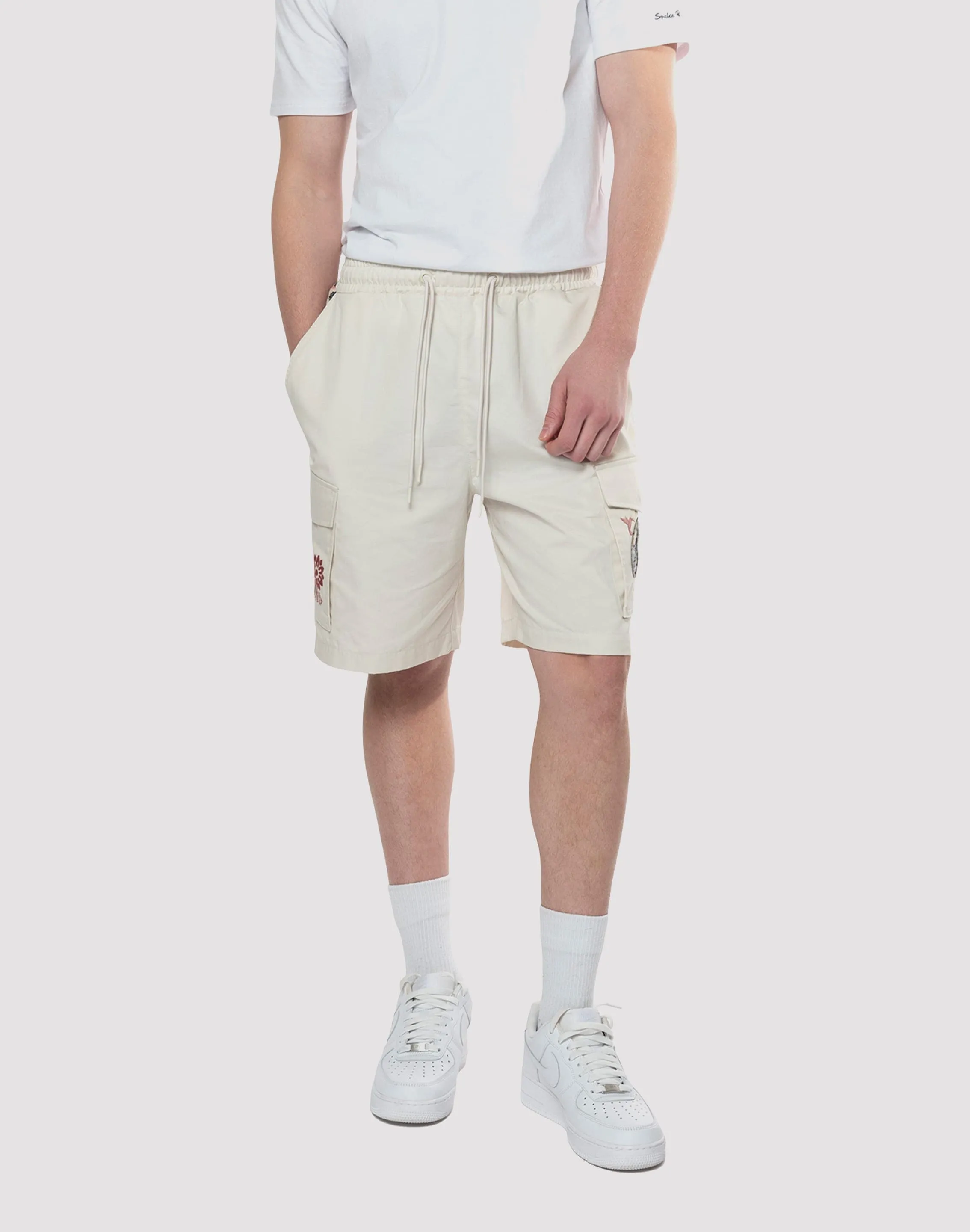 Grindhouse Tapestry Trim Twill Shorts