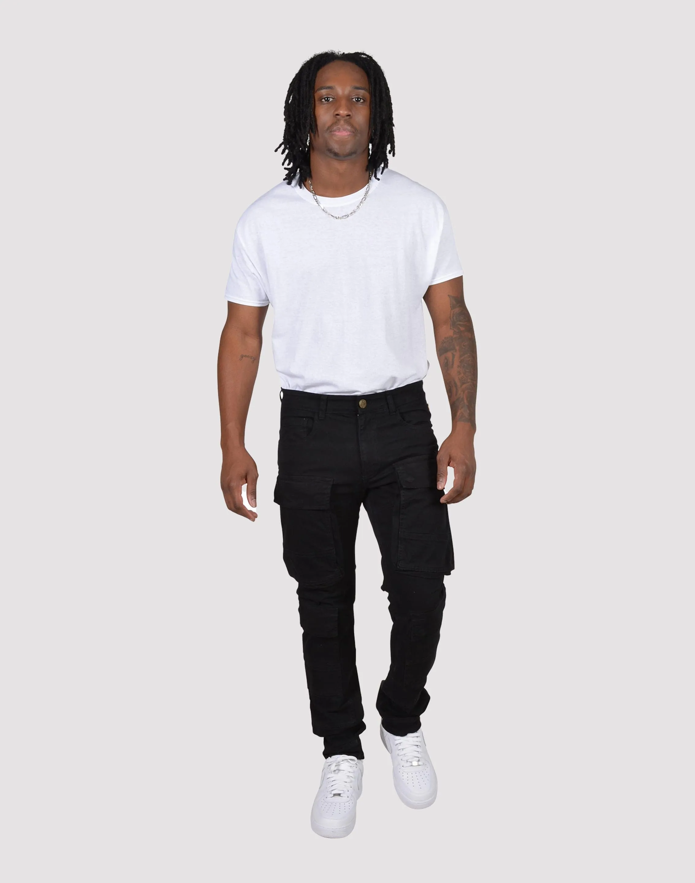 Grindhouse Twill Cargo Black Pants