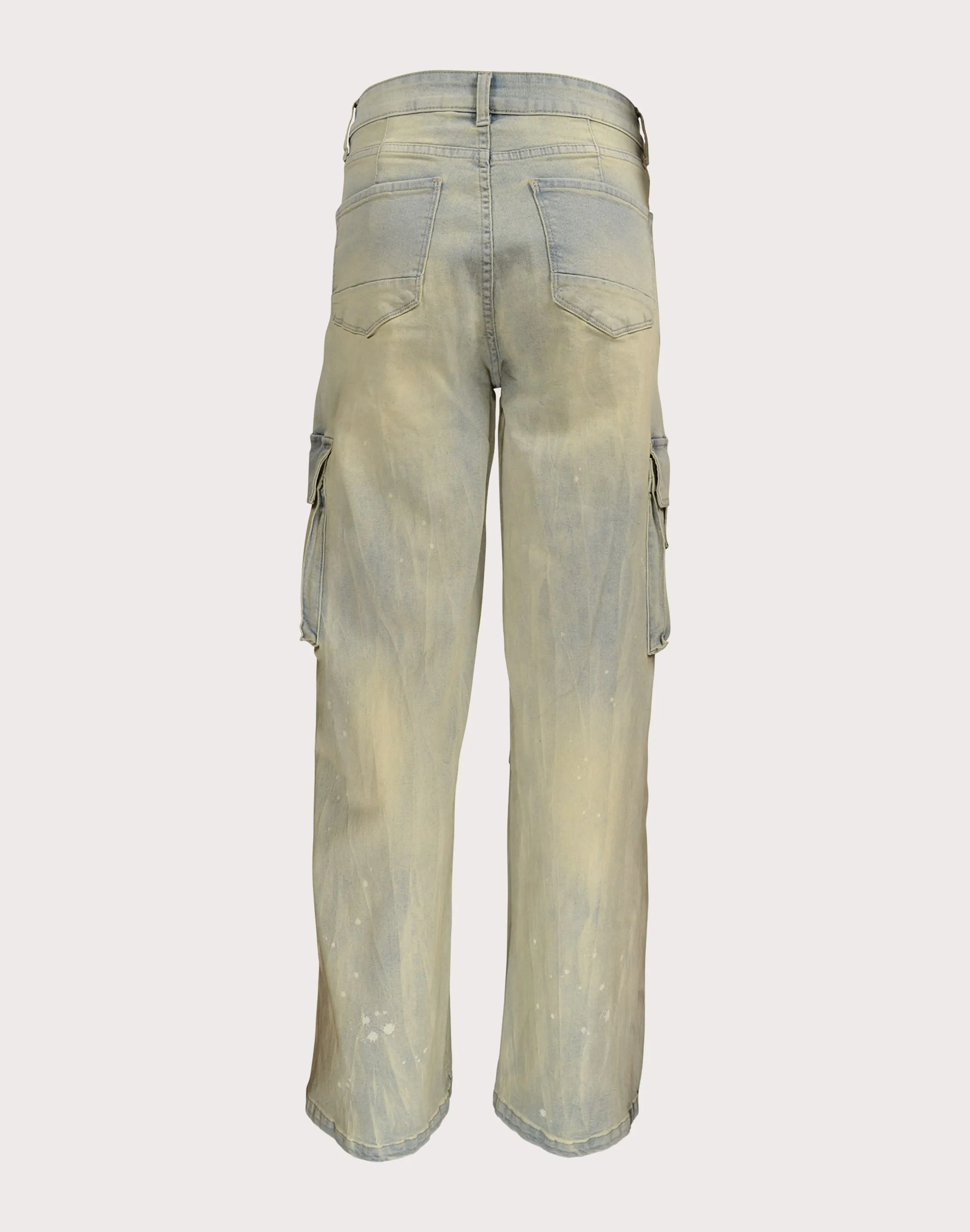 Grindhouse Wide Leg Cargo Denim Pants