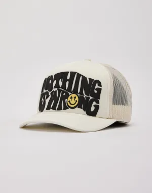 Happy Caps Nothing Is Wrong Trucker Hat