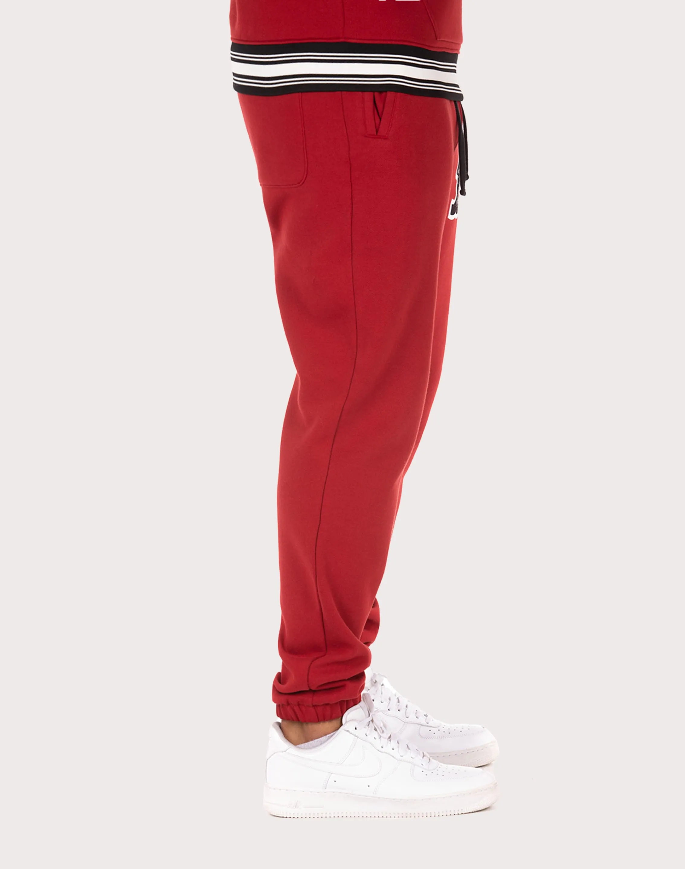 Hustle Gang Local Fleece Red Pants